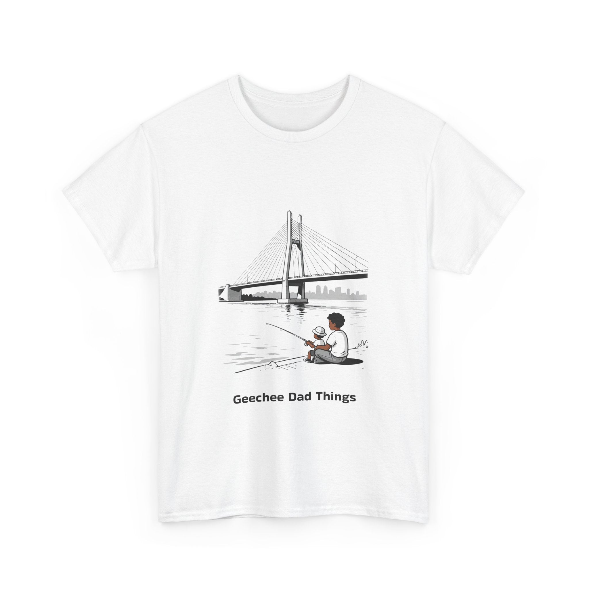 Geechee Dad Things T‑Shirt — Coastal Fishing Father Design