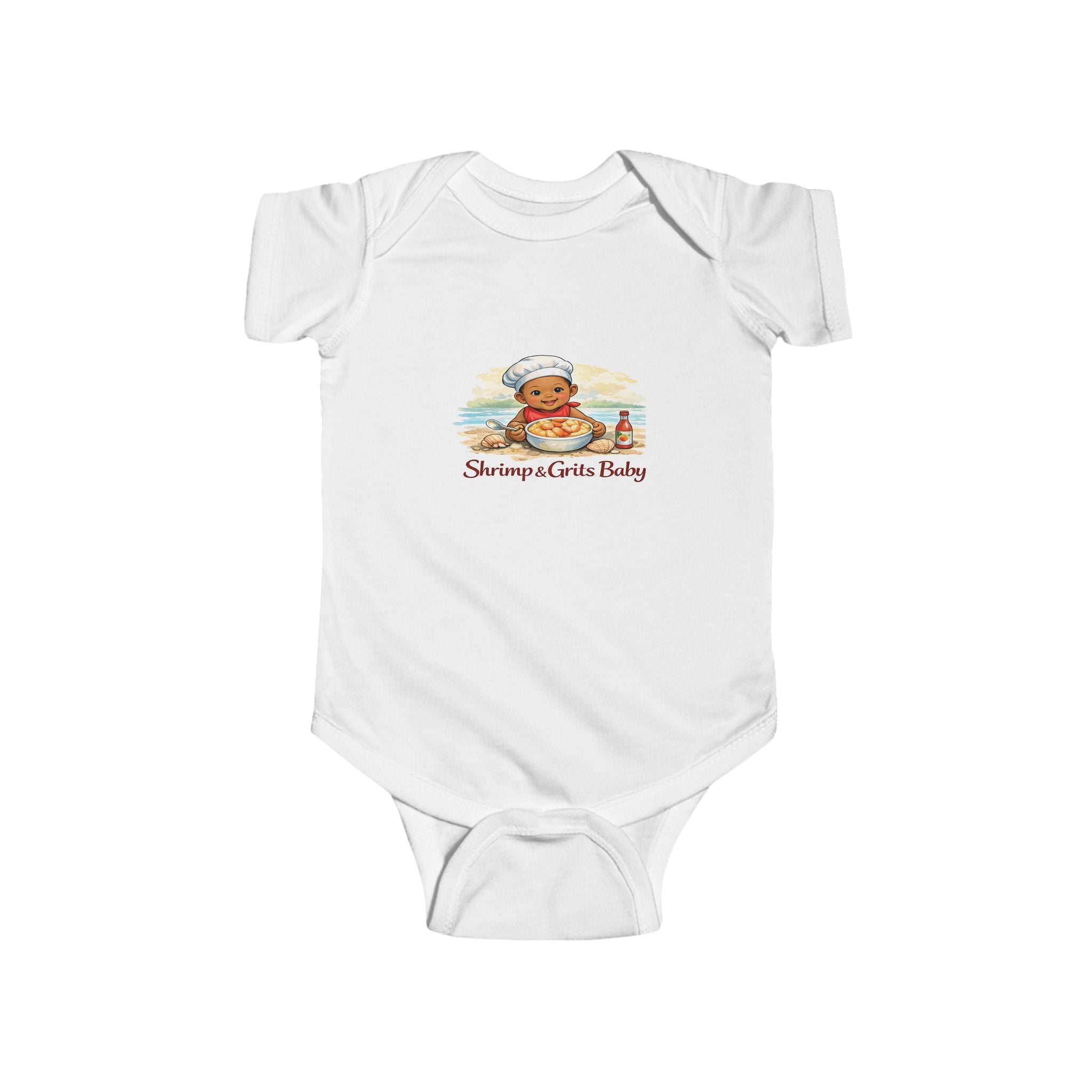 Geechee Baby "Shrimp & Grits Baby" Infant Onesie