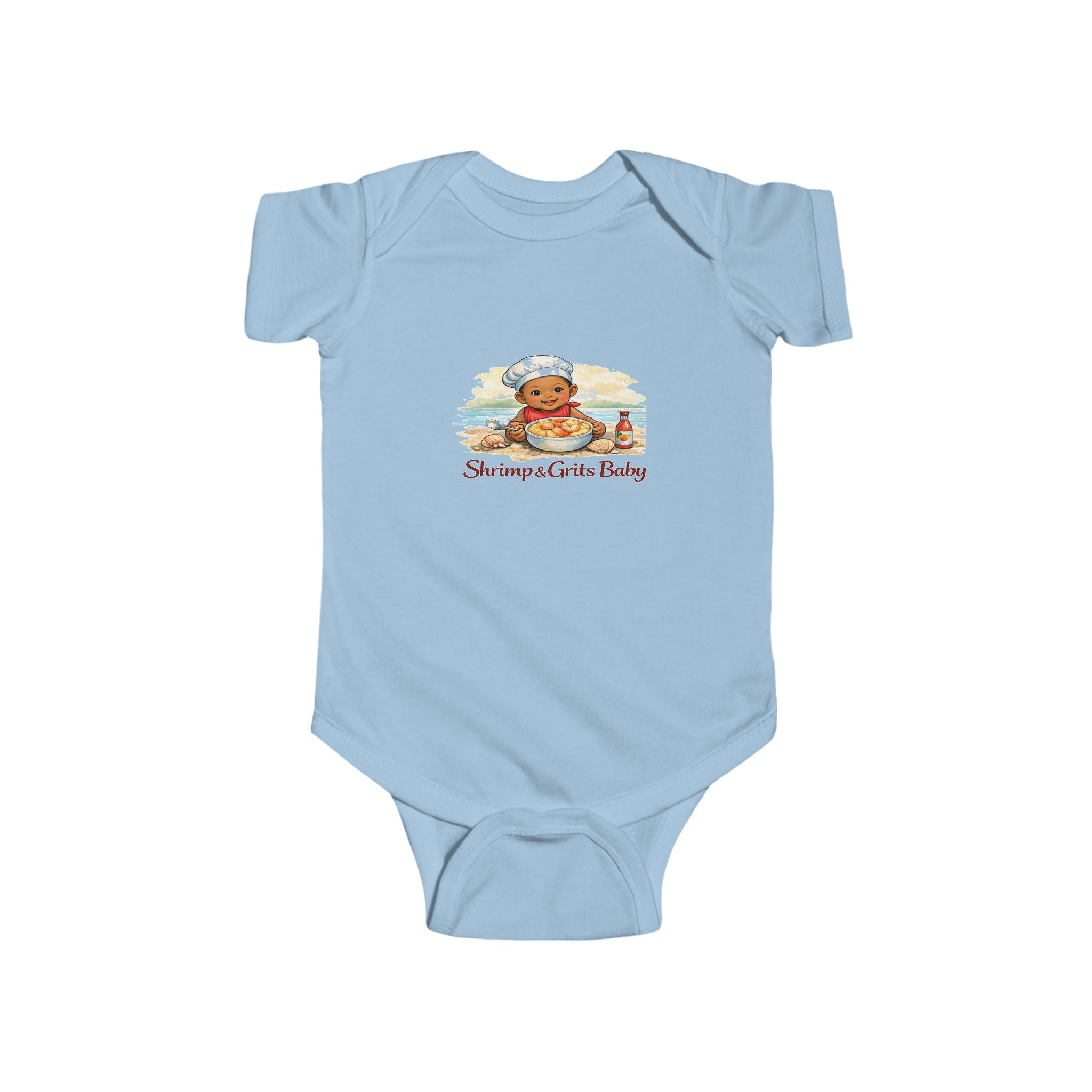 Geechee Baby "Shrimp & Grits Baby" Infant Onesie