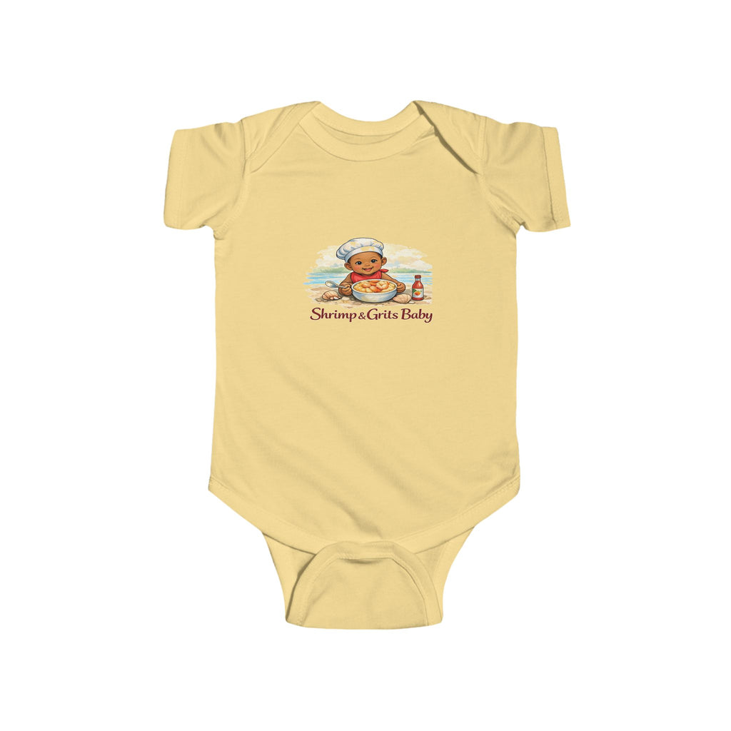 Geechee Baby "Shrimp & Grits Baby" Infant Onesie