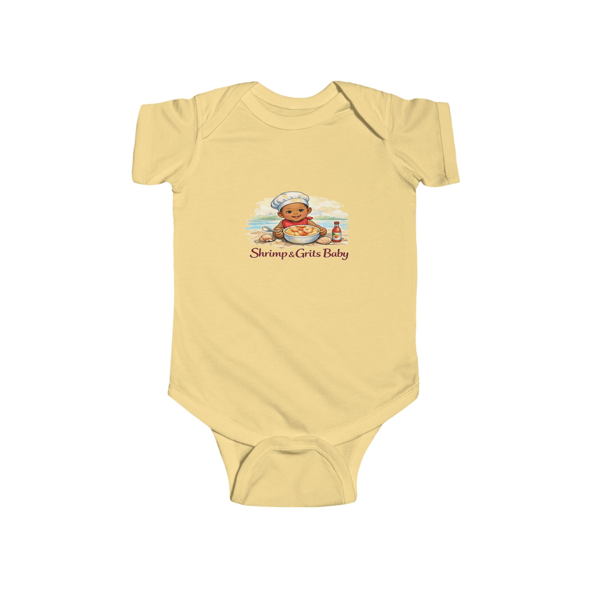 Geechee Baby "Shrimp & Grits Baby" Infant Onesie