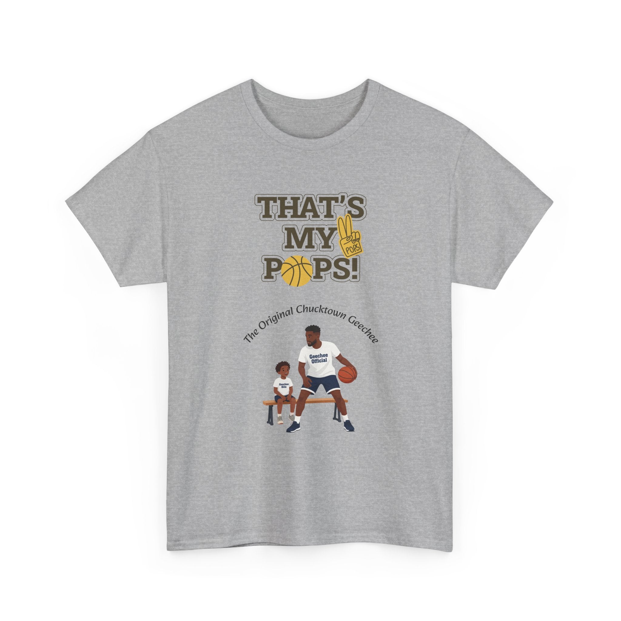 "That’s My Pops!" Basketball Dad T‑Shirt — Father & Son Sports Tee