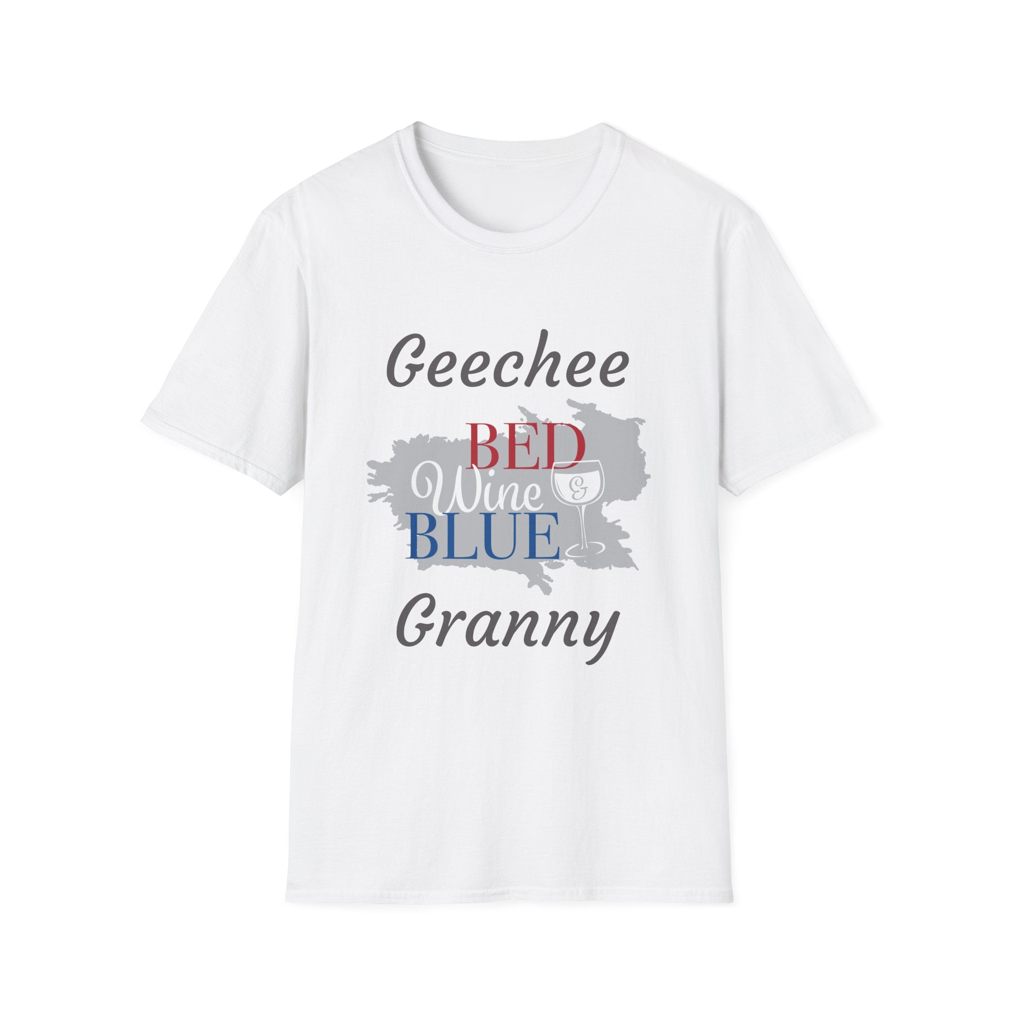 T-Shirt — Geechee Bed Wine & Blue Granny Graphic Tee