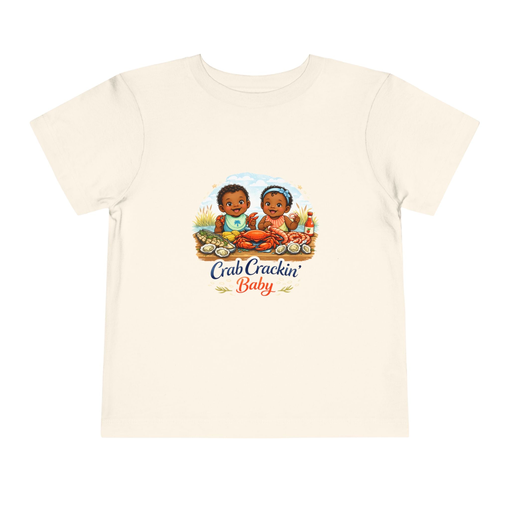 Crab Crackin' Baby Toddler Tee - Cute Seafood Playtime Shirt
