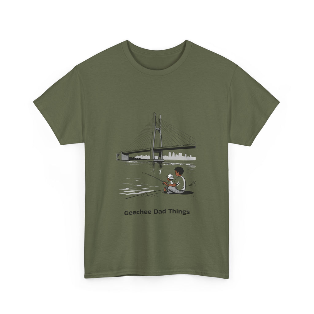 Geechee Dad Things T‑Shirt — Coastal Fishing Father Design