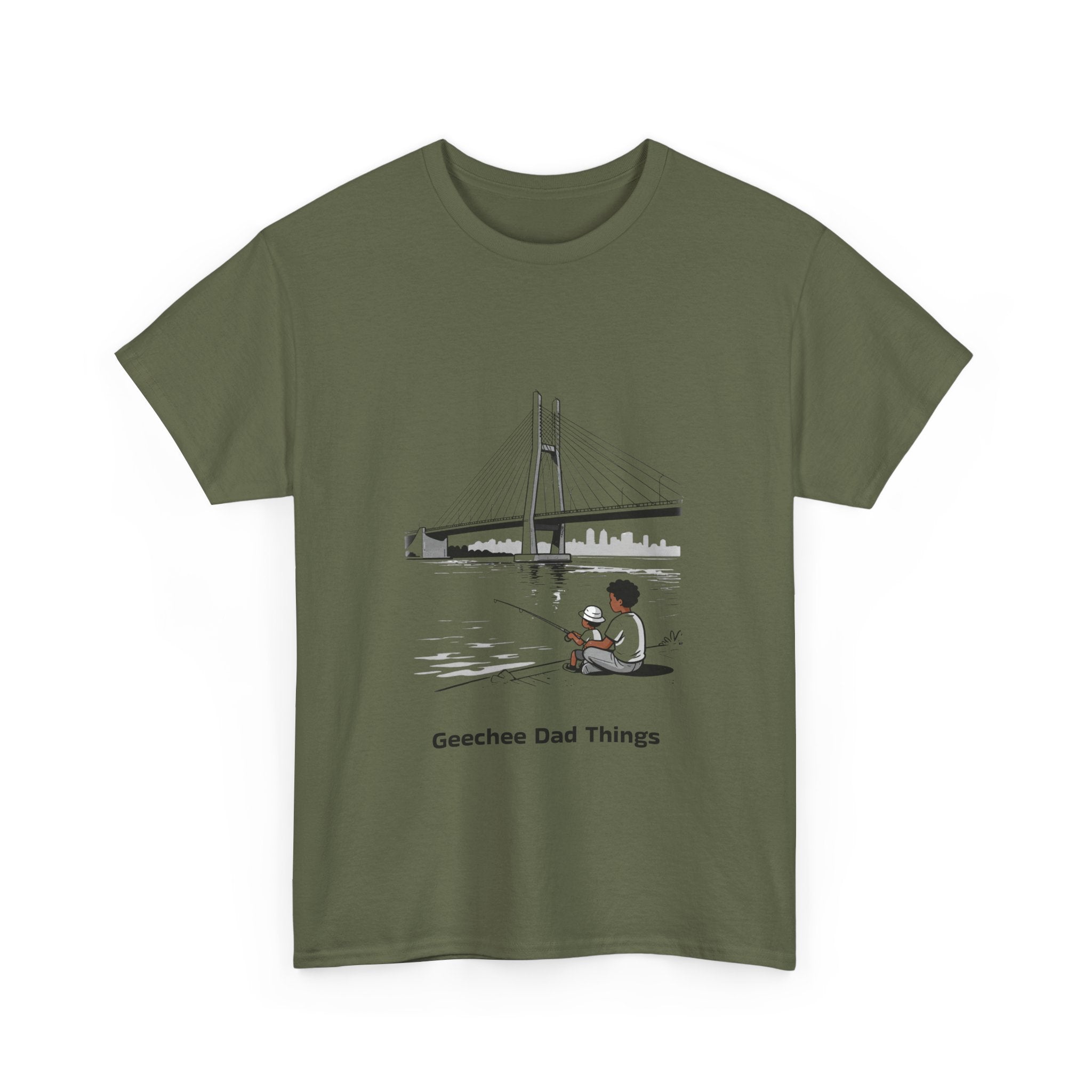 Geechee Dad Things T‑Shirt — Coastal Fishing Father Design