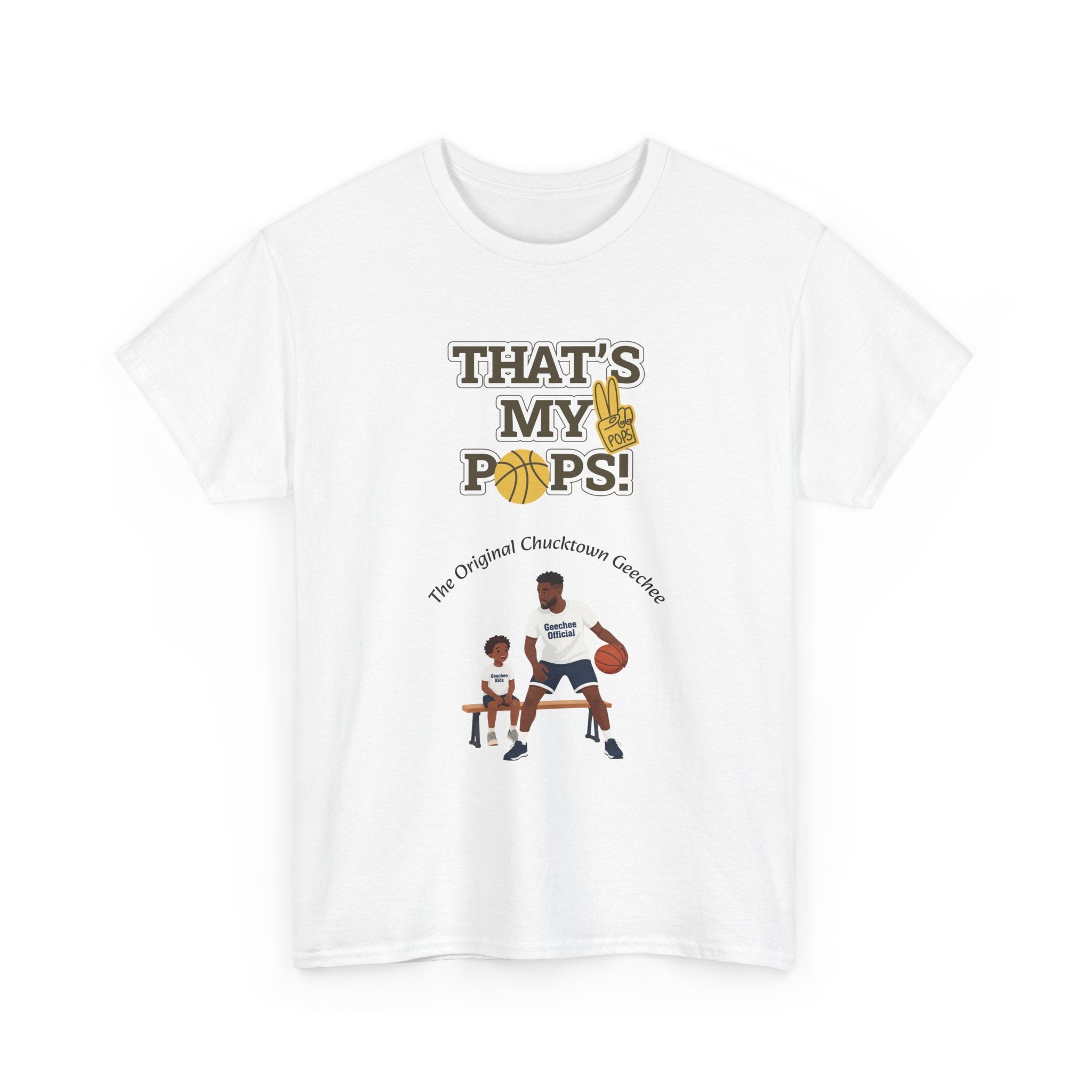 "That’s My Pops!" Basketball Dad T‑Shirt — Father & Son Sports Tee