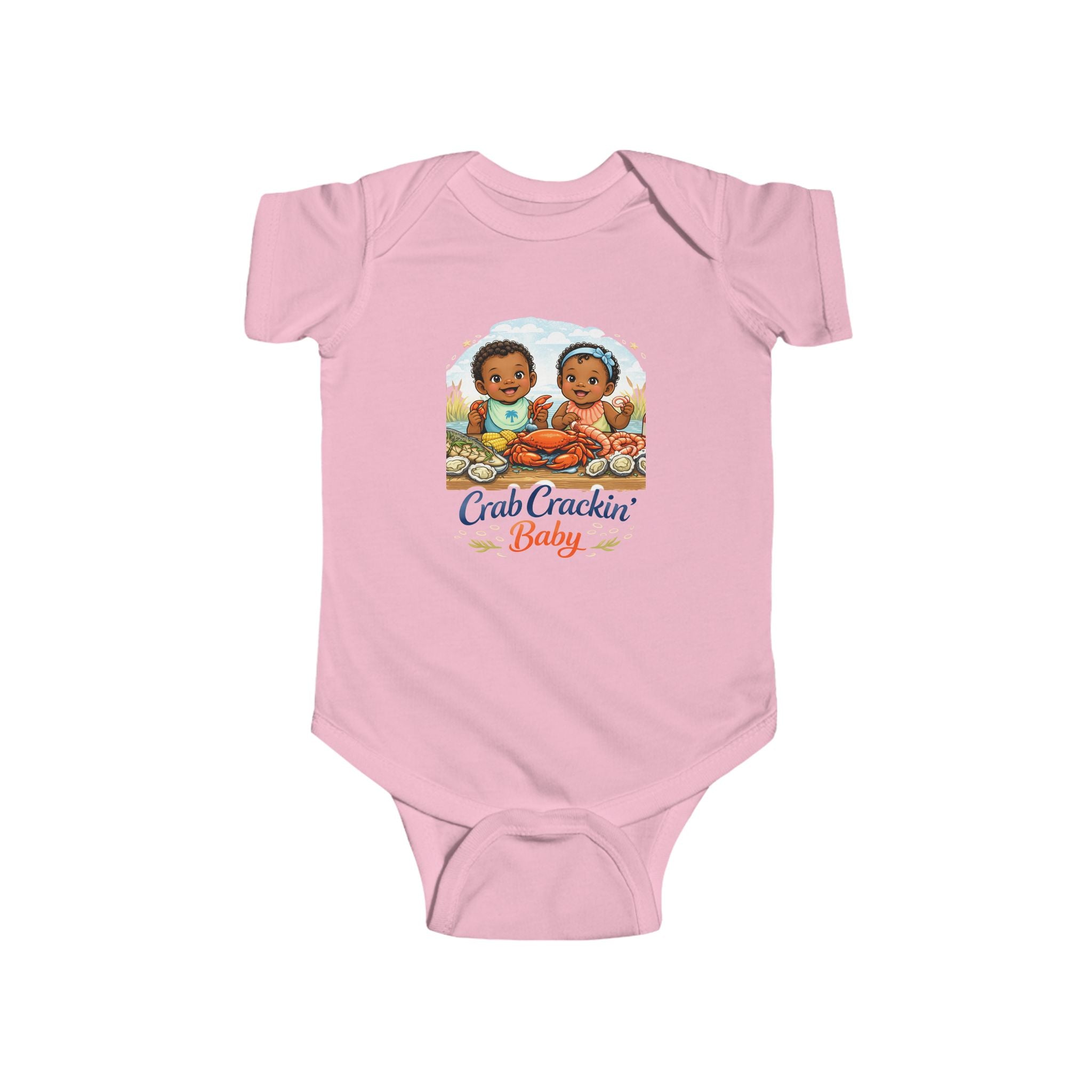 Gullah Geechee Crab Crackin' Baby Onesie | Infant Bodysuit, Beach Crab Theme