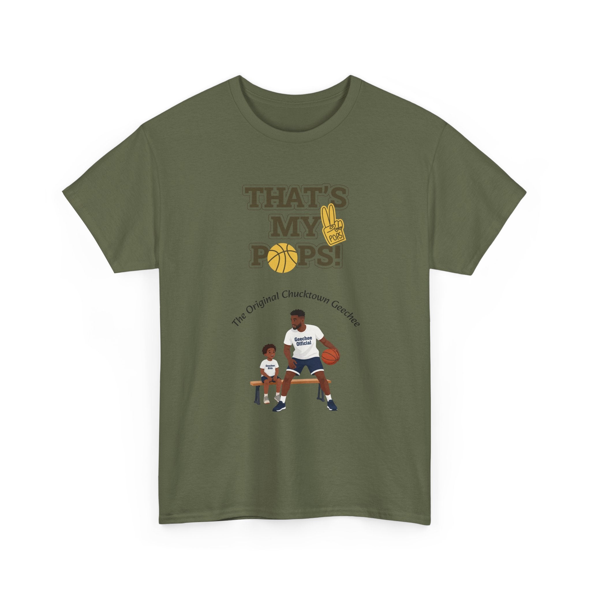 "That’s My Pops!" Basketball Dad T‑Shirt — Father & Son Sports Tee