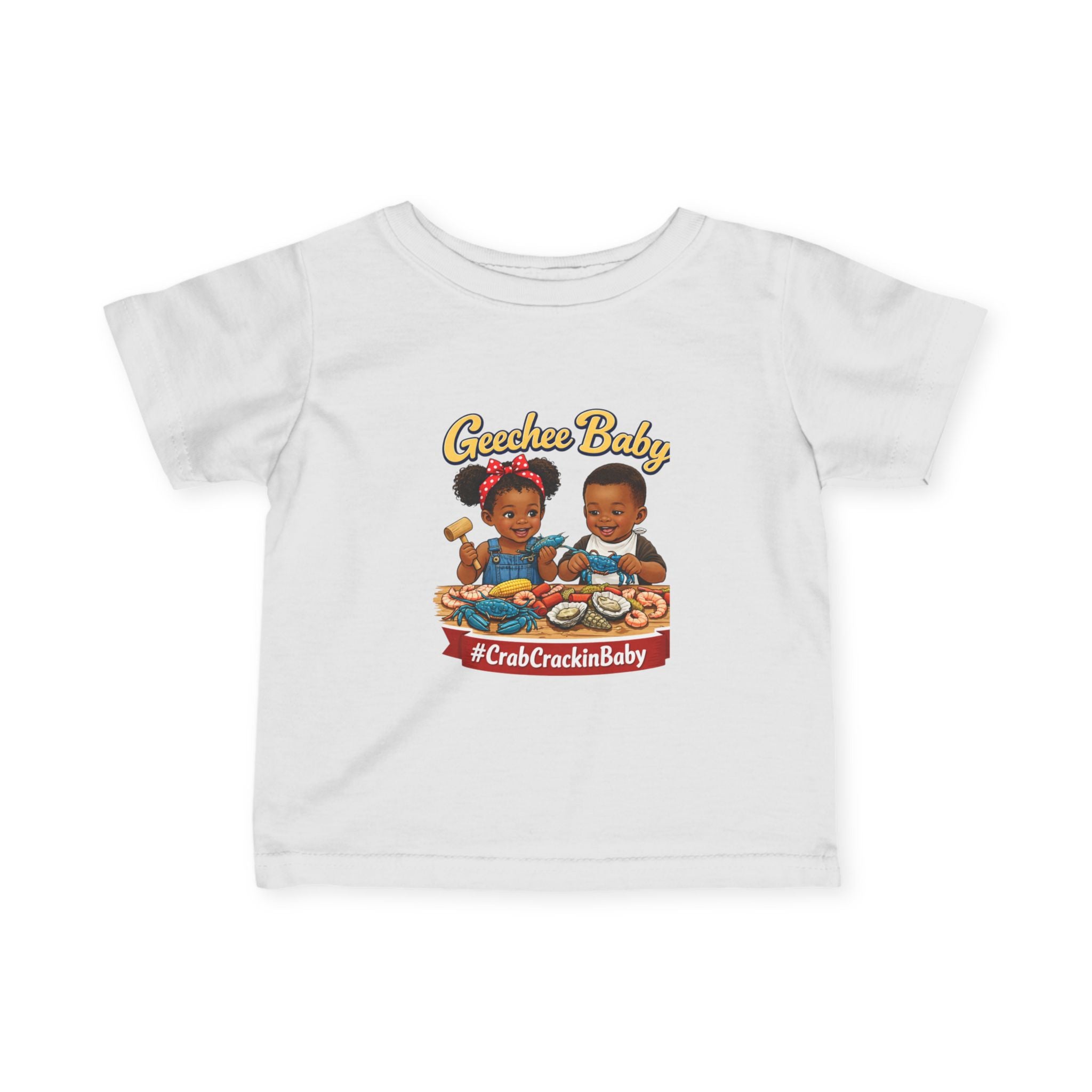 Geechee Baby "Crab Crackin Baby" Infant Tee