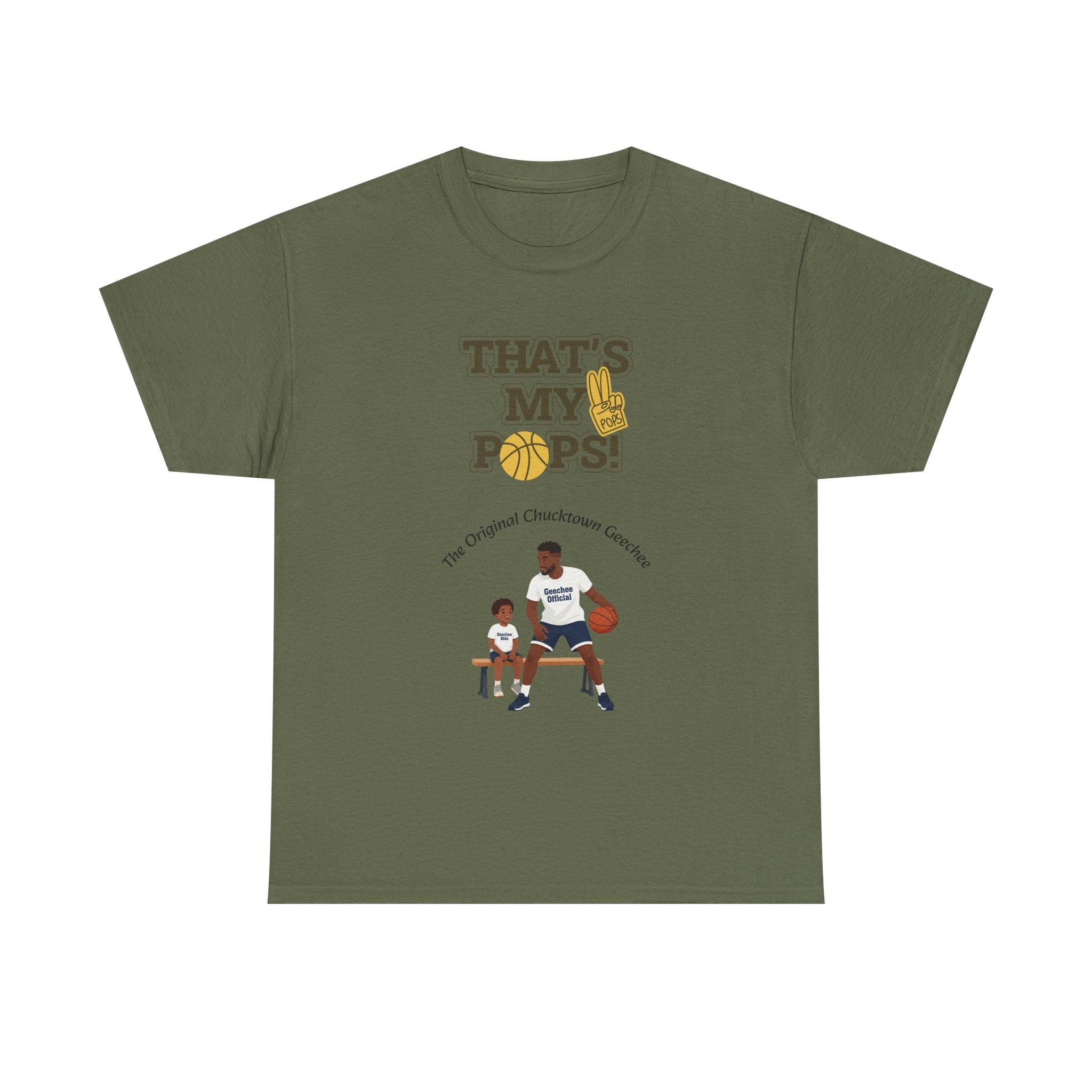 "That’s My Pops!" Basketball Dad T‑Shirt — Father & Son Sports Tee