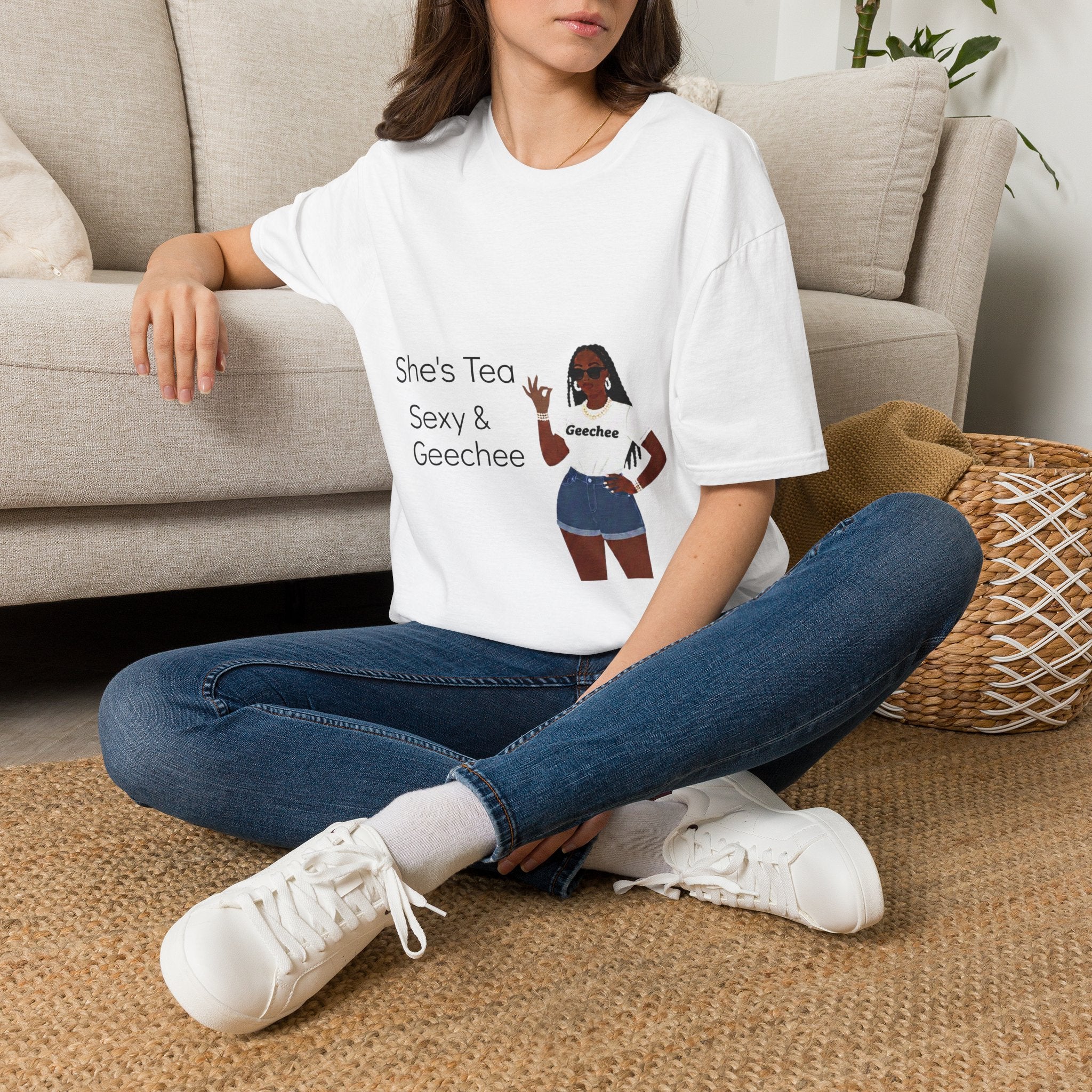 Sexy Geechee T-Shirt — "She’s Tea" Graphic Tee for Gullah Geechee Culture Fans