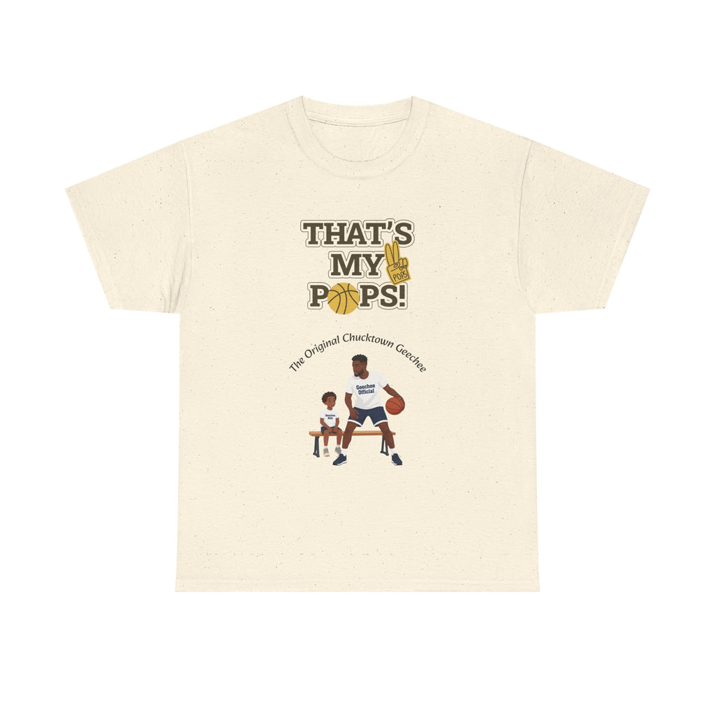 "That’s My Pops!" Basketball Dad T‑Shirt — Father & Son Sports Tee