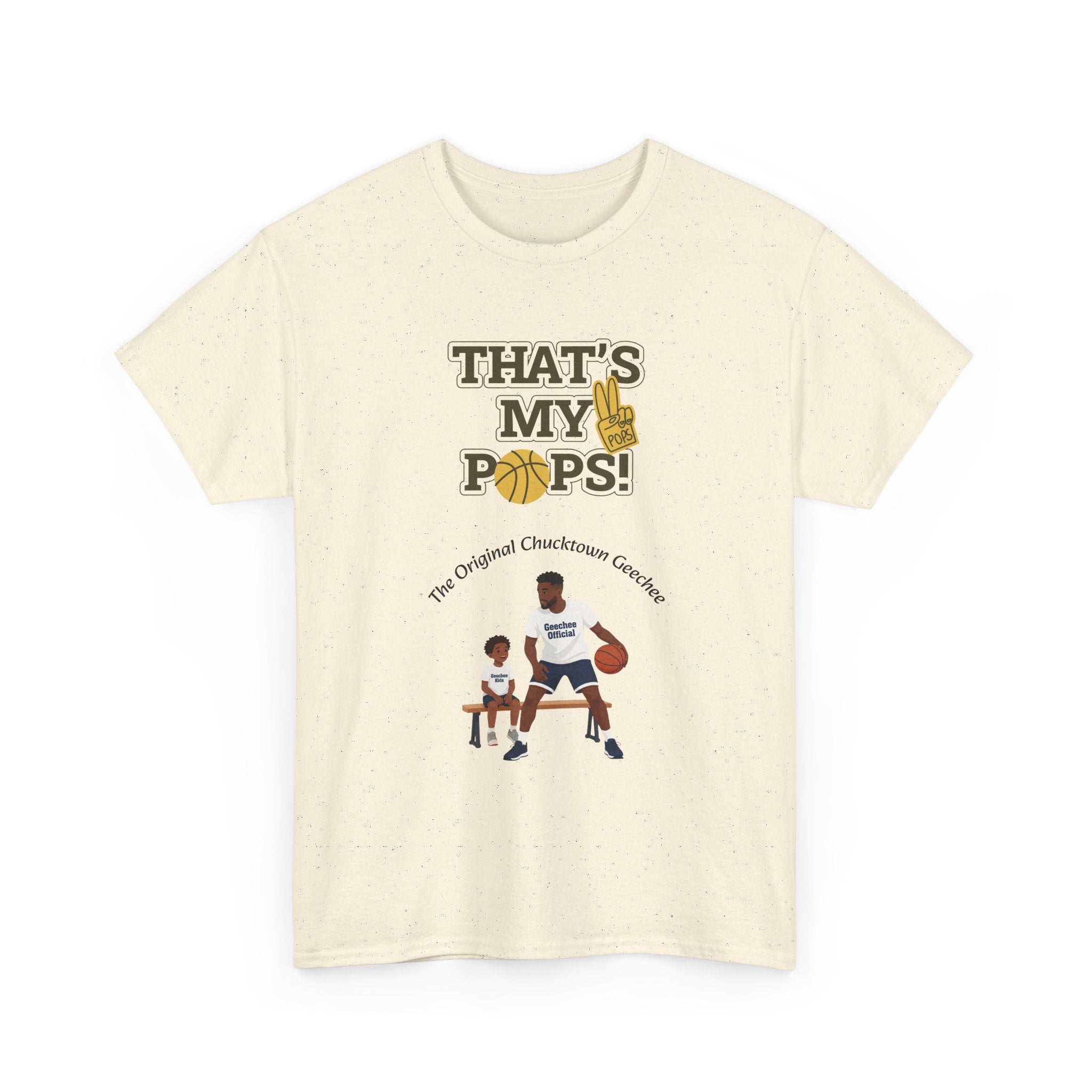 "That’s My Pops!" Basketball Dad T‑Shirt — Father & Son Sports Tee