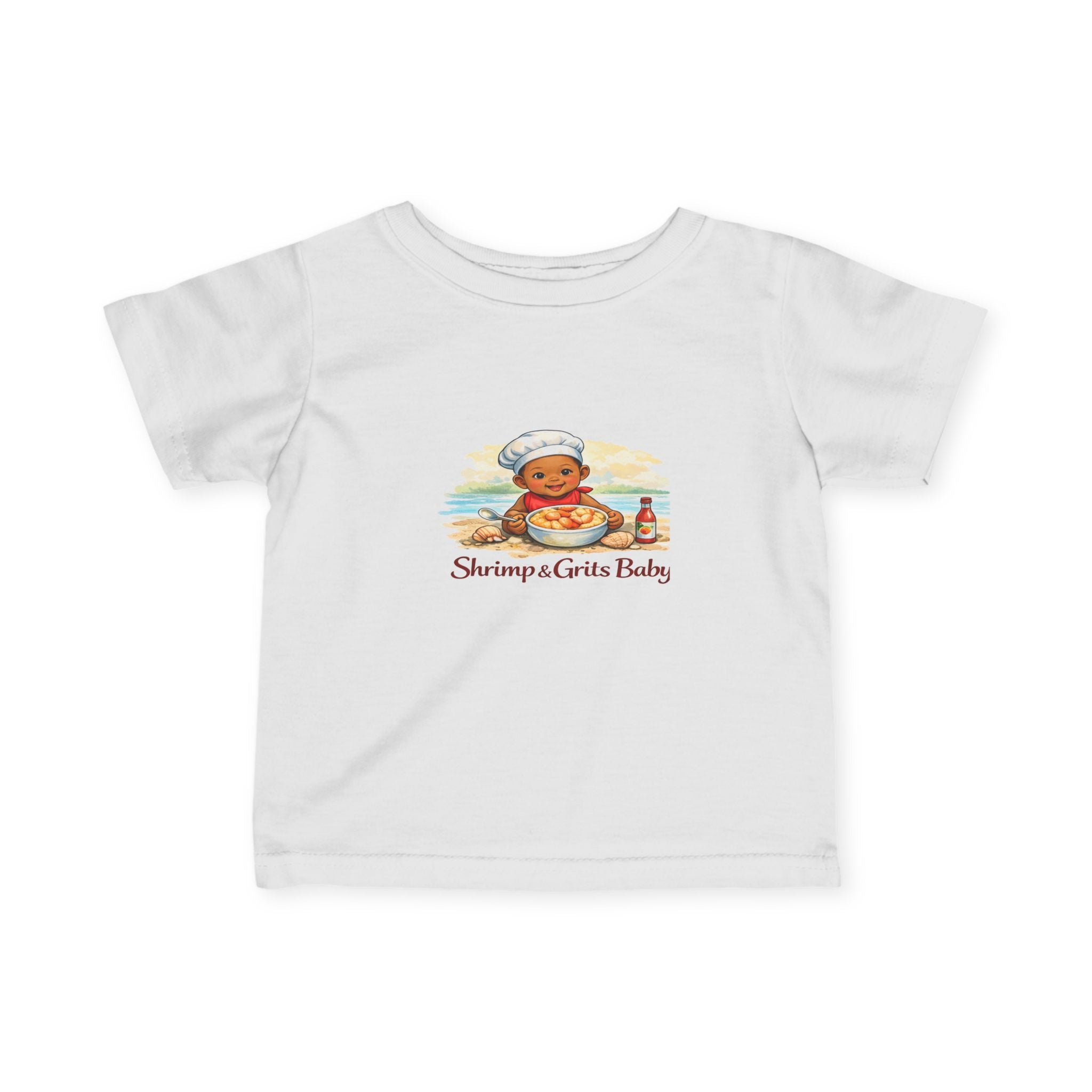 Geechee Baby "Shrimp and Grits Baby" Infant Tee