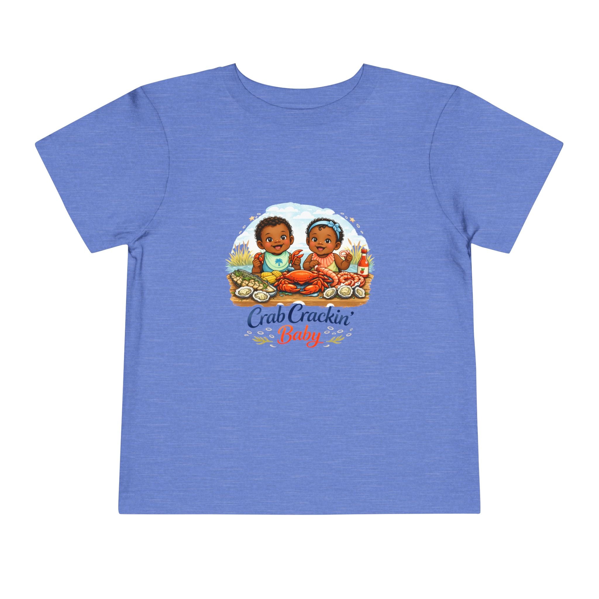 Crab Crackin' Baby Toddler Tee - Cute Seafood Playtime Shirt