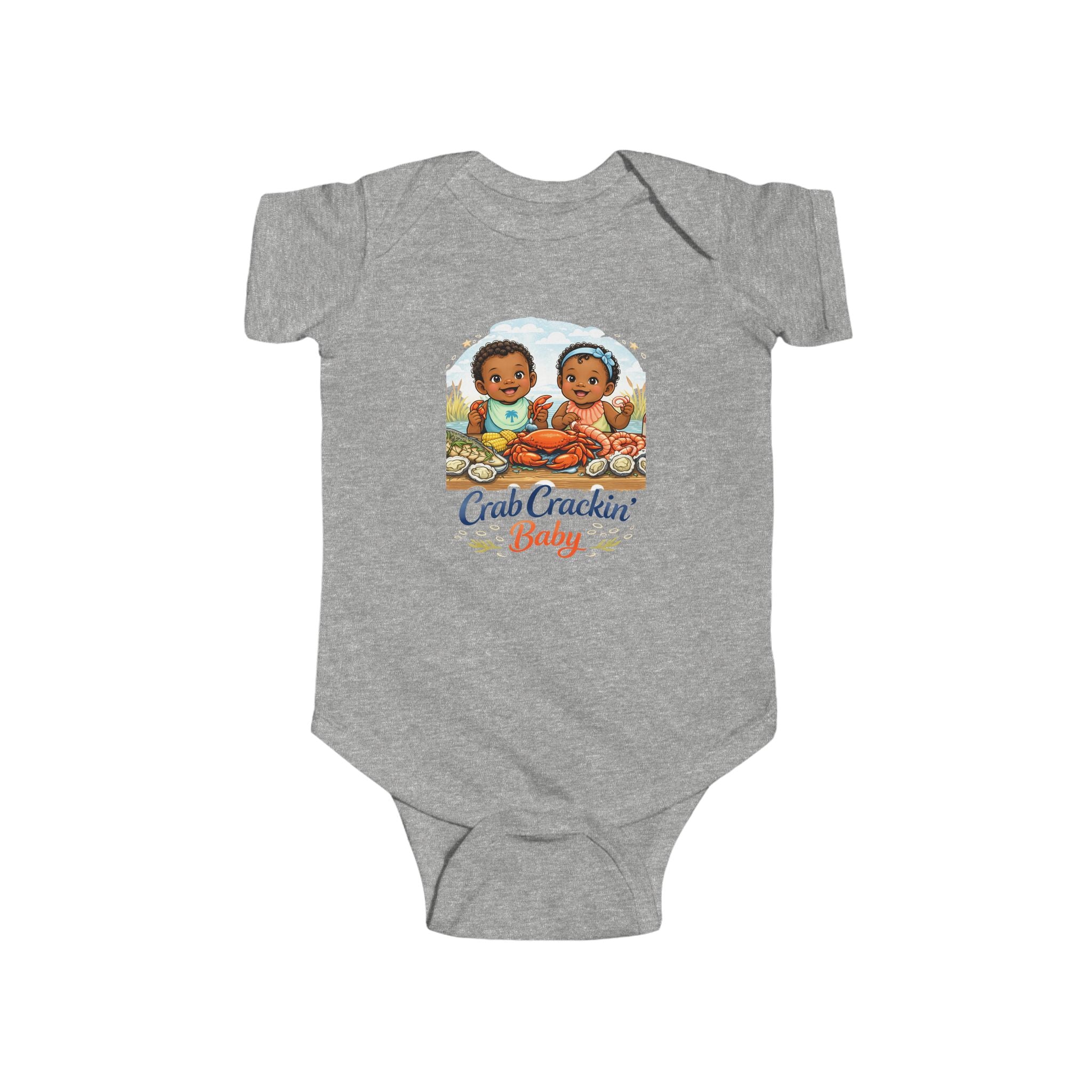 Geechee Baby "Crab Crackin Beach Baby" Infant Onesie