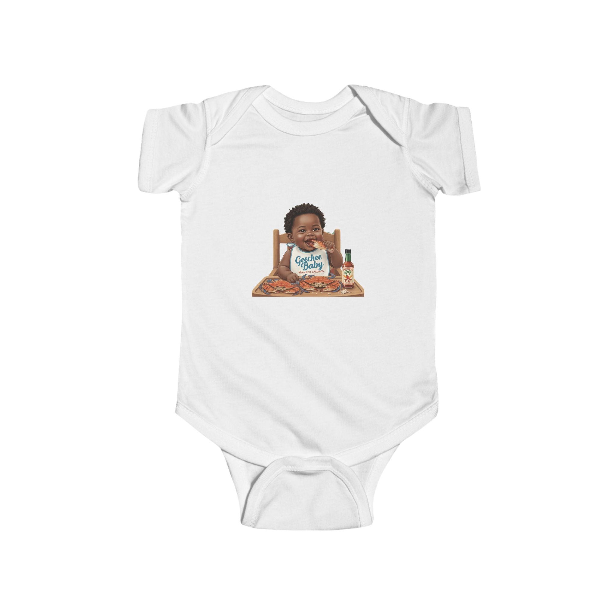 Geechee Baby "Cute Highchair Baby" Infant Onesie