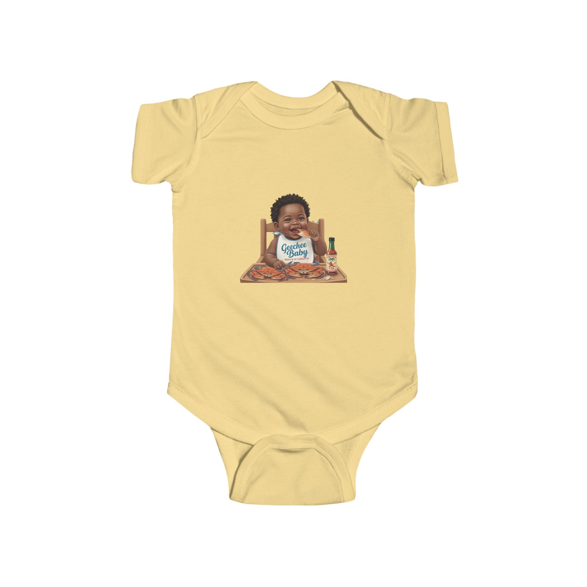Geechee Baby "Cute Highchair Baby" Infant Onesie