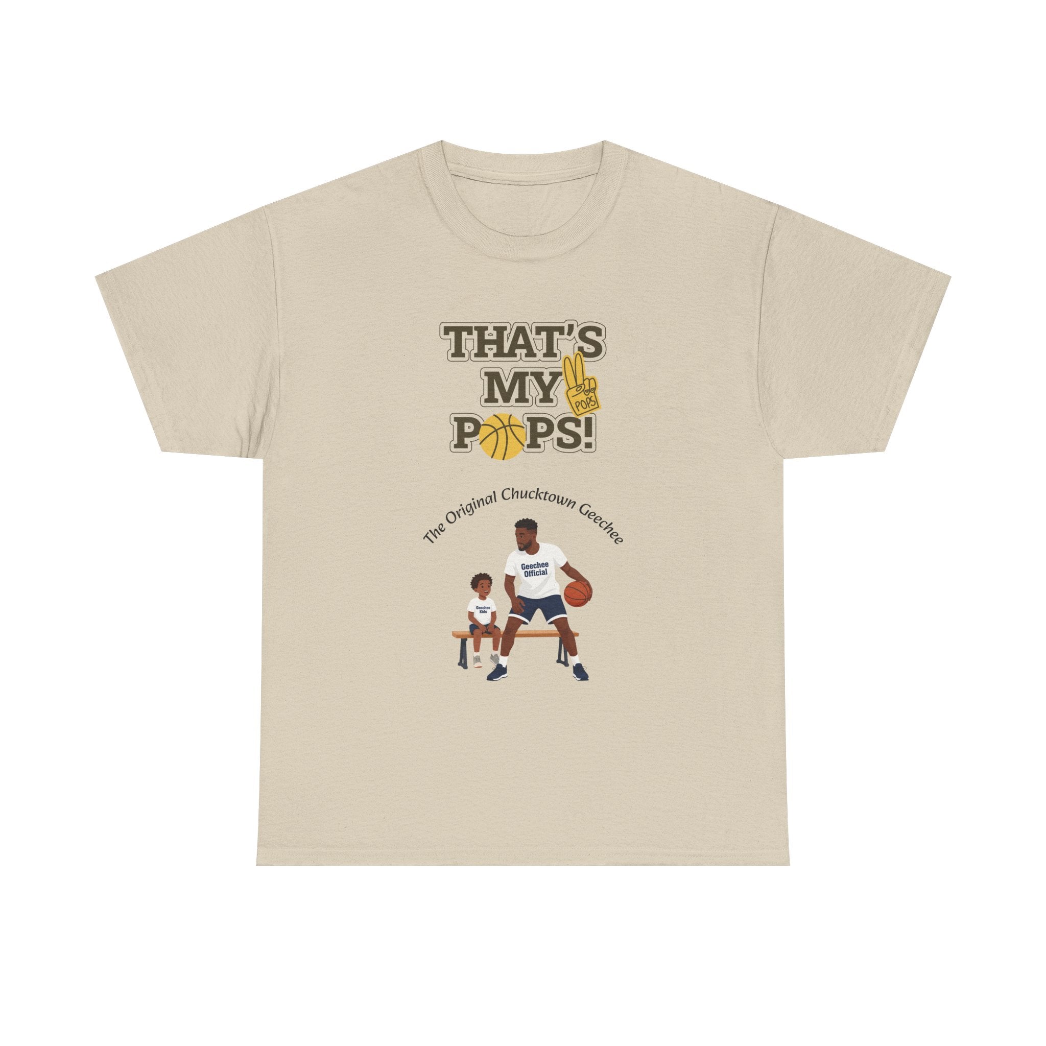 "That’s My Pops!" Basketball Dad T‑Shirt — Father & Son Sports Tee