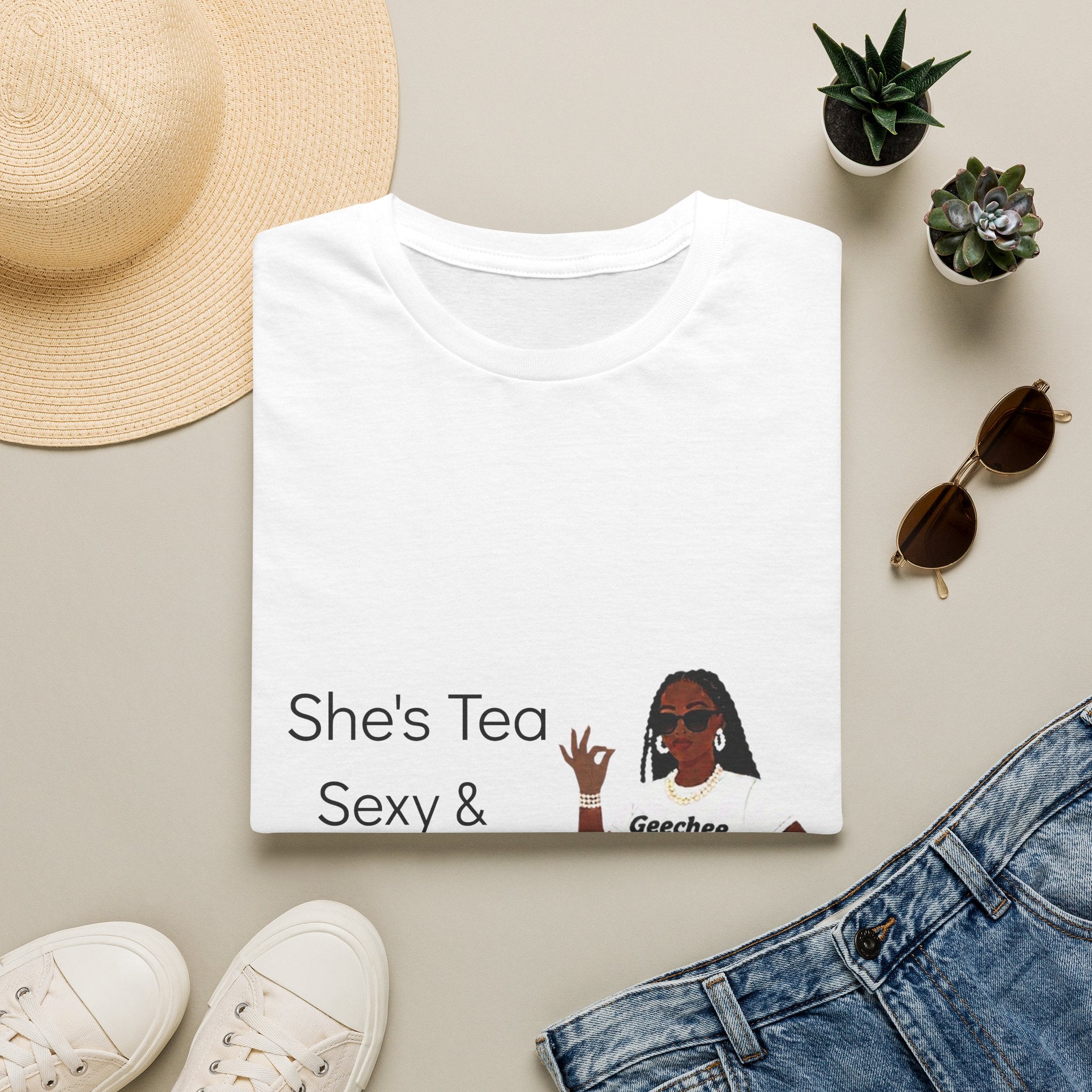 Sexy Geechee T-Shirt — "She’s Tea" Graphic Tee for Gullah Geechee Culture Fans