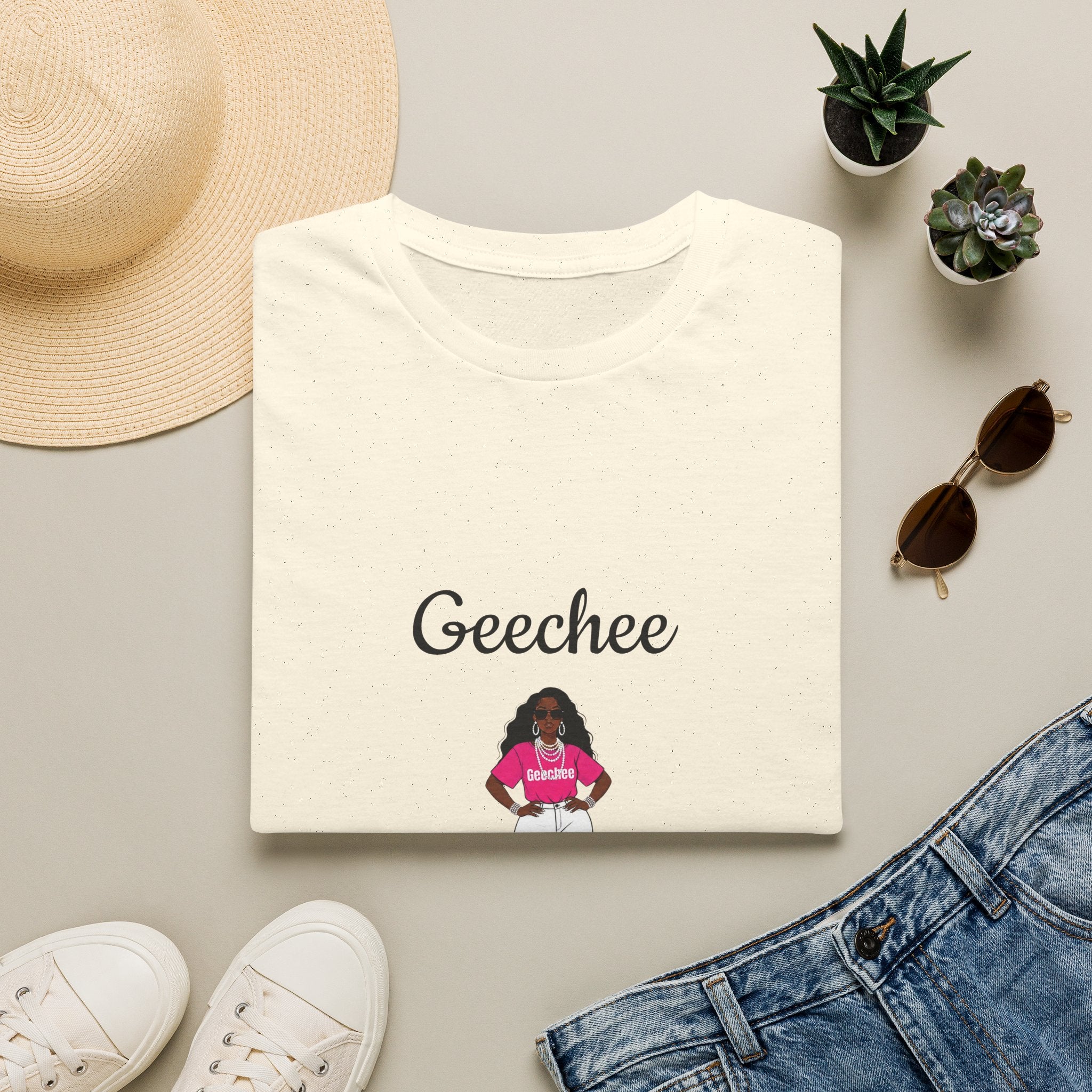 Geechee Glam Ma T-Shirt — Black Girl Magic Mom Graphic Tee
