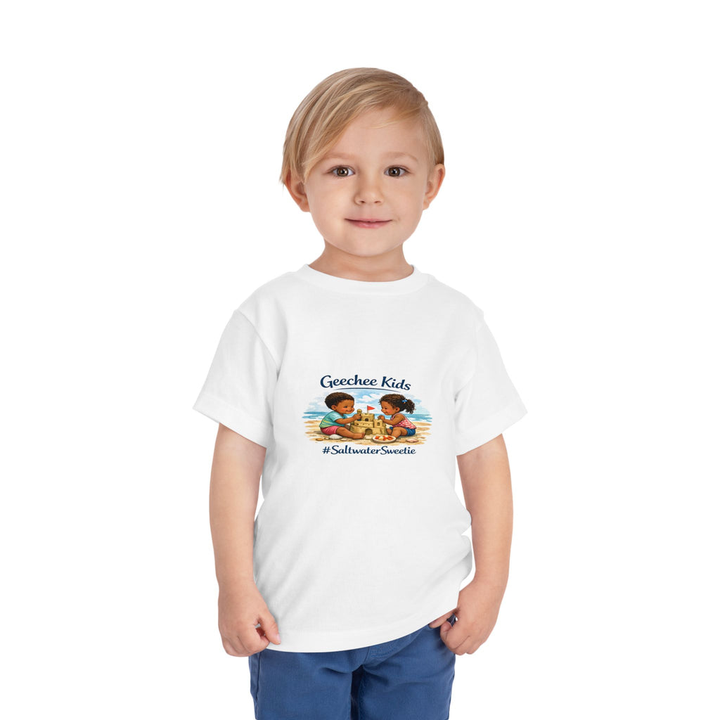 Geechee Kids "Saltwater Sweetie" Toddler Tee — Cute Beach Graphic Shirt