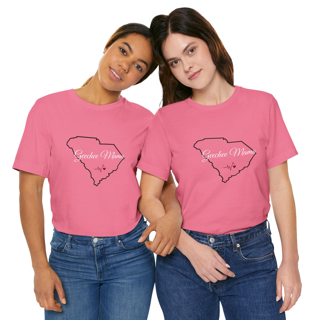 T-Shirt — "Geechee Mama" South Carolina Outline Mama Tee