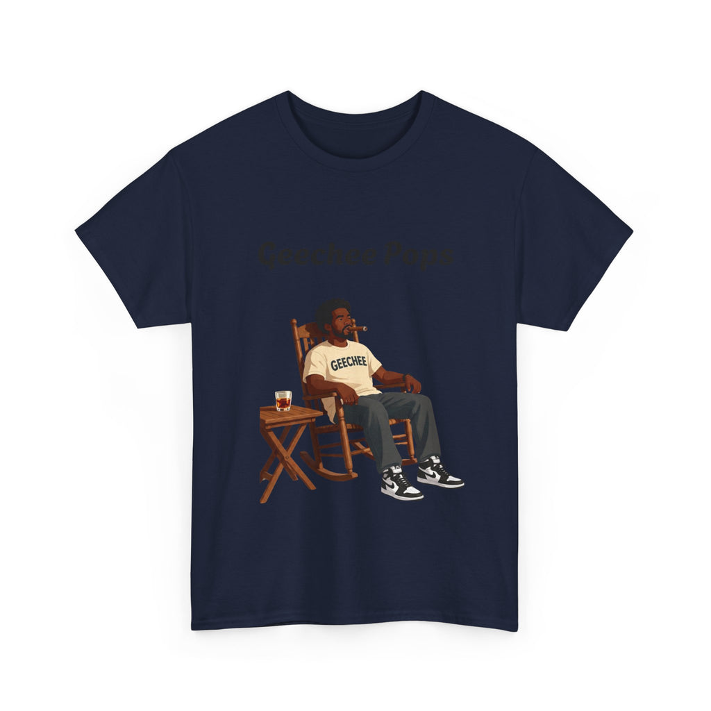 Geechee Pops T‑Shirt — Vintage Rocking Chair Graphic Tee