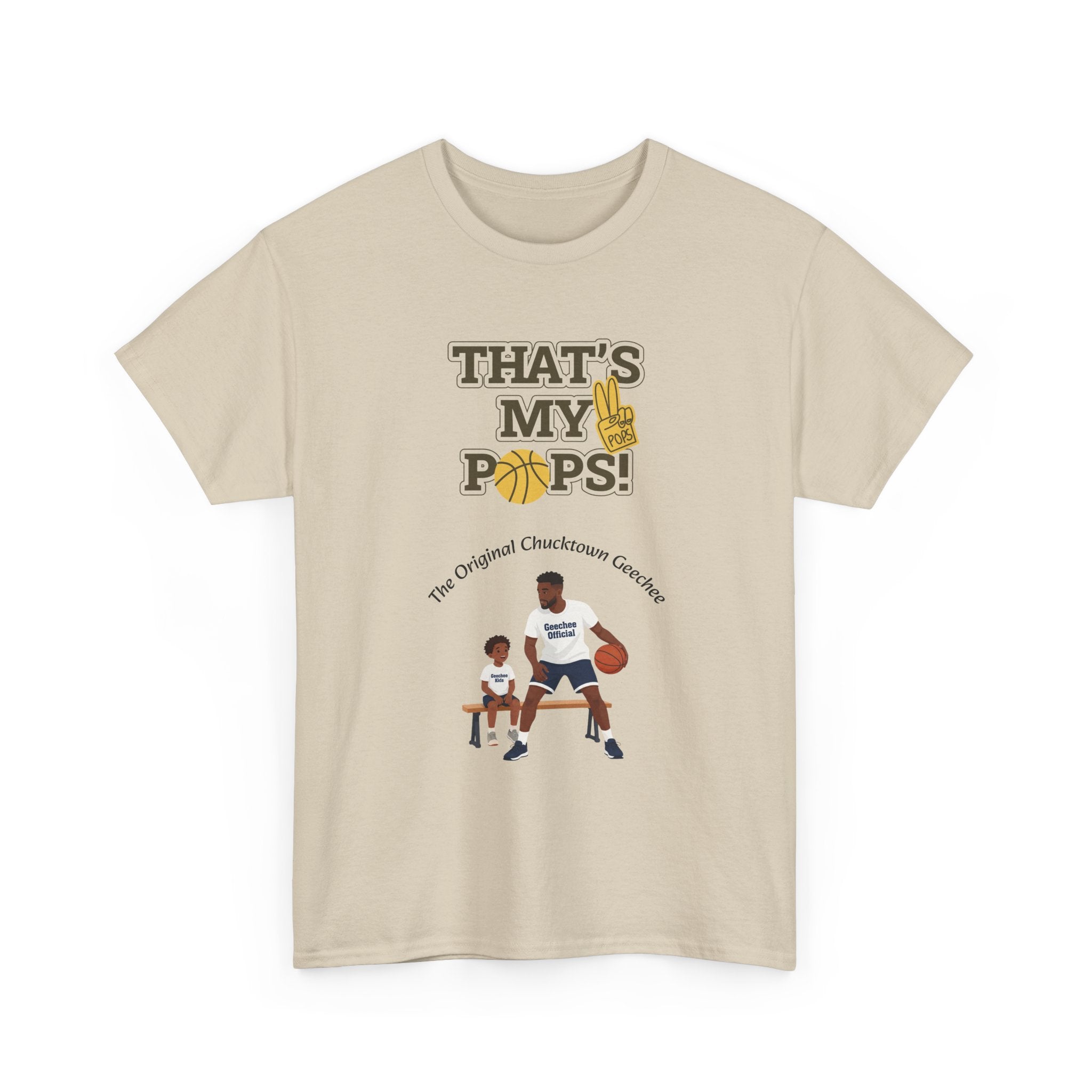 "That’s My Pops!" Basketball Dad T‑Shirt — Father & Son Sports Tee