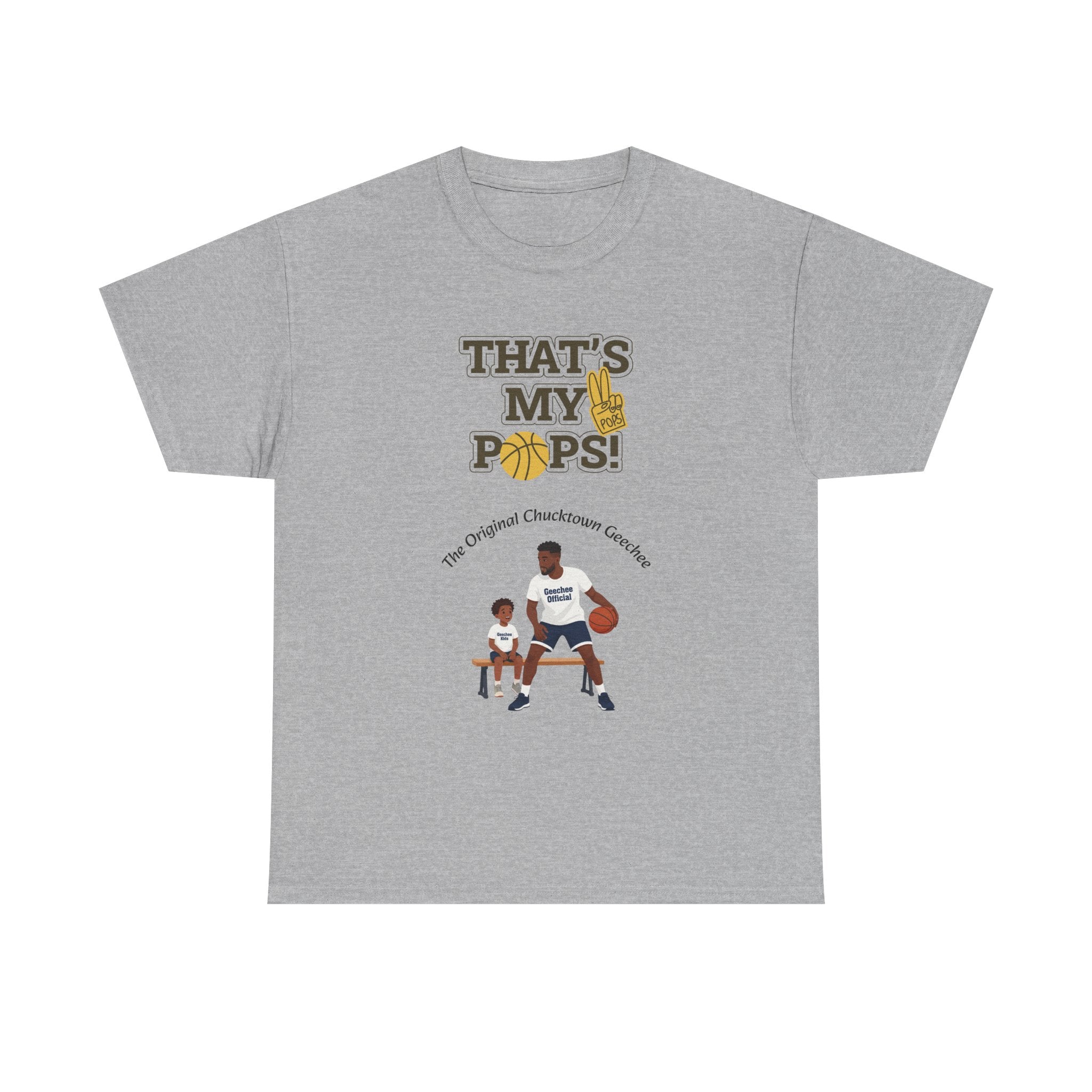"That’s My Pops!" Basketball Dad T‑Shirt — Father & Son Sports Tee
