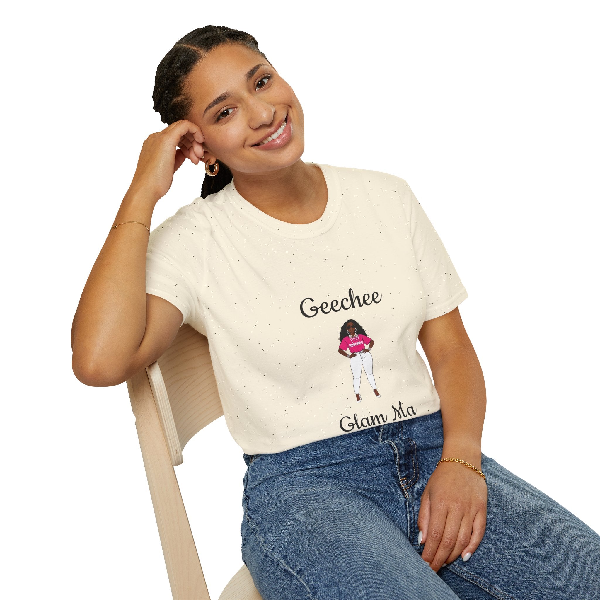 Geechee Glam Ma T-Shirt — Black Girl Magic Mom Graphic Tee