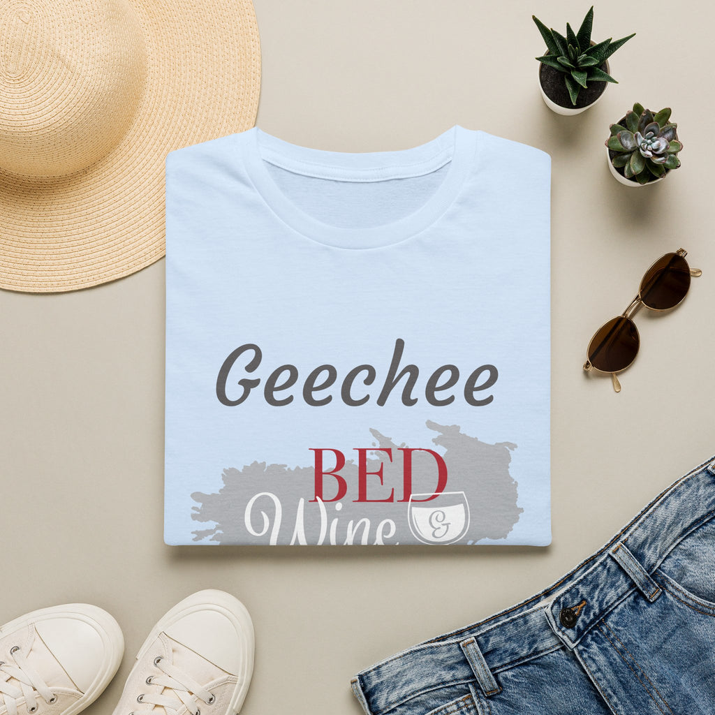 T-Shirt — Geechee Bed Wine & Blue Granny Graphic Tee