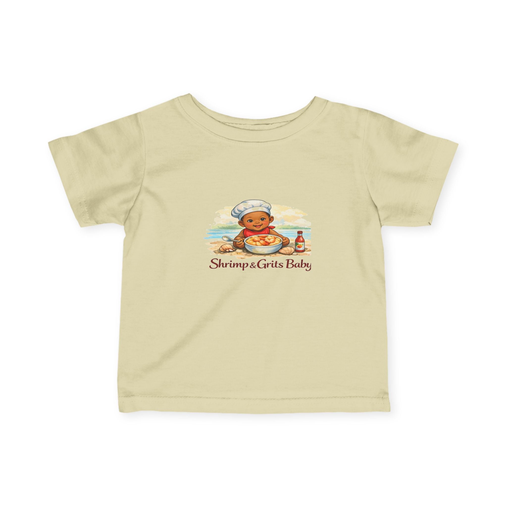 Geechee Baby "Shrimp and Grits Baby" Infant Tee