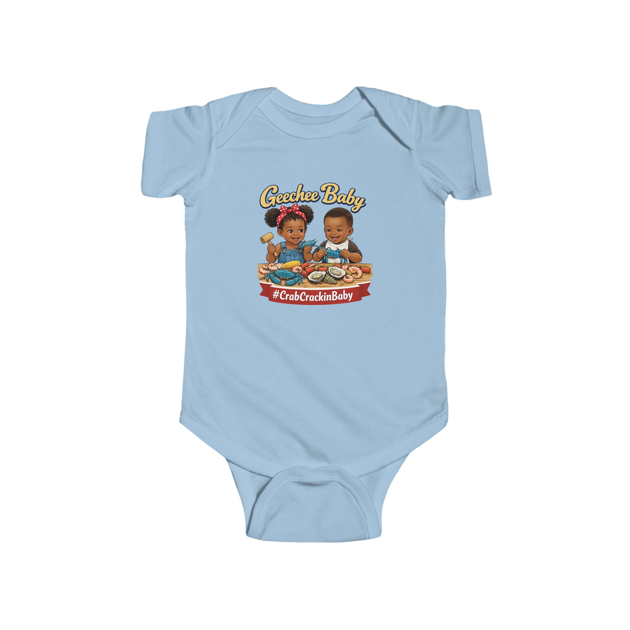 Geechee Baby "Crab Crackin Babies" Infant Onesie