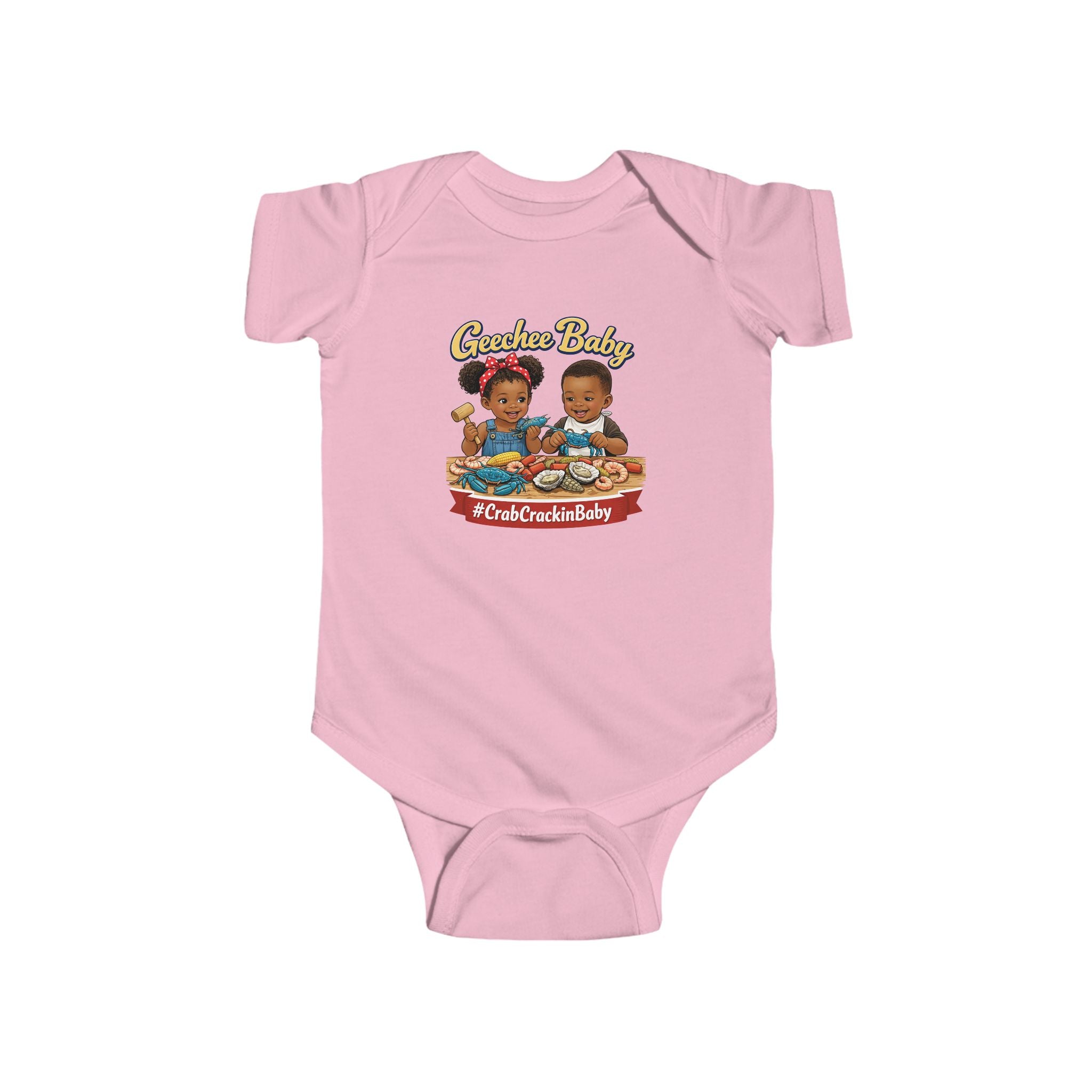 Geechee Baby "Crab Crackin Babies" Infant Onesie