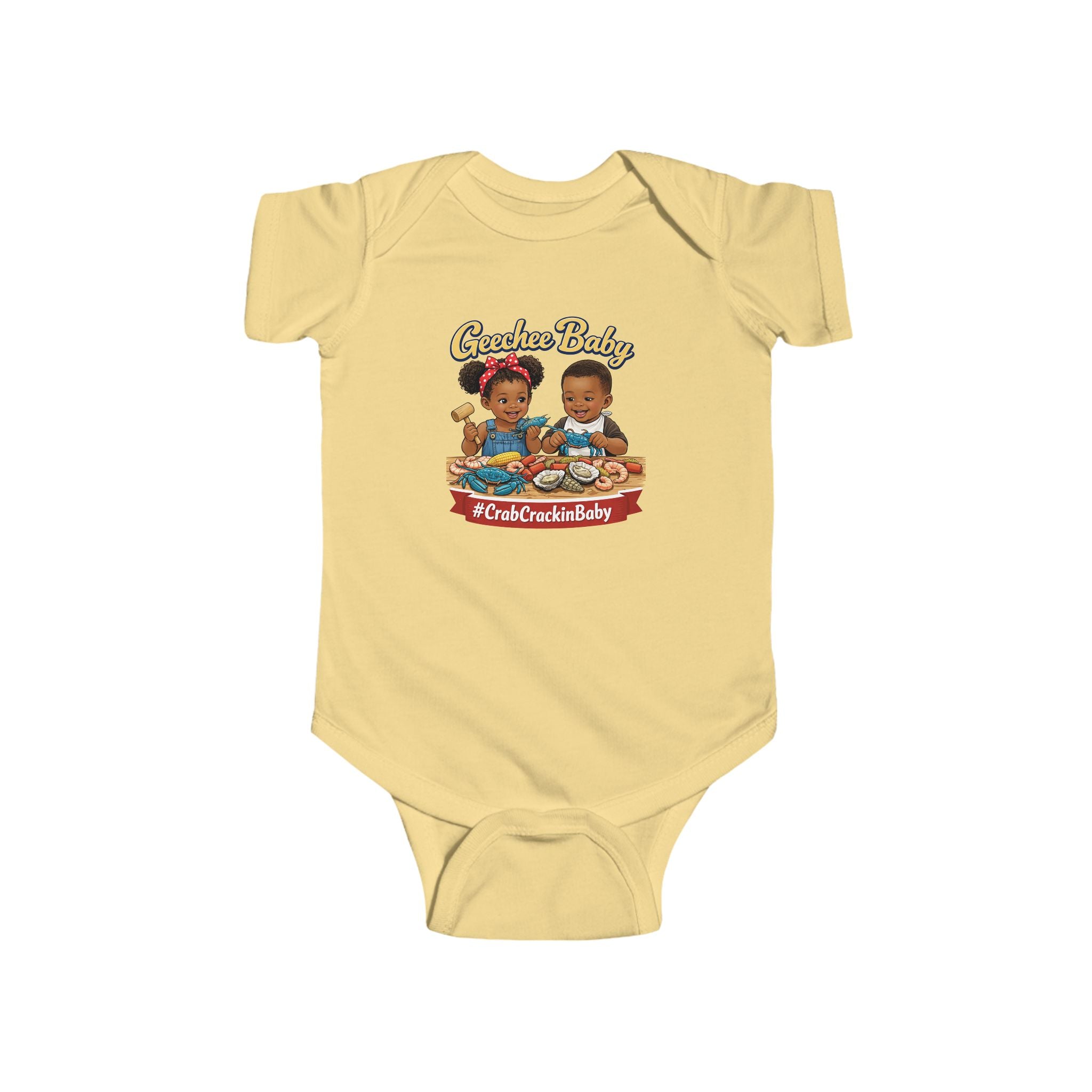 Geechee Baby "Crab Crackin Babies" Infant Onesie