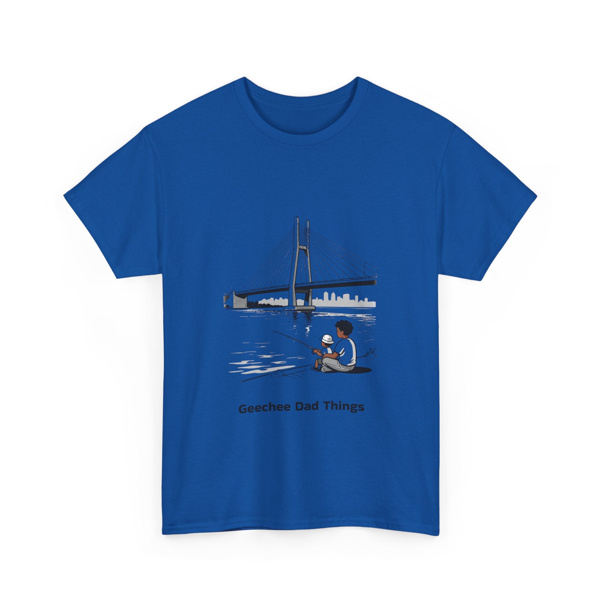 Geechee Dad Things T‑Shirt — Coastal Fishing Father Design