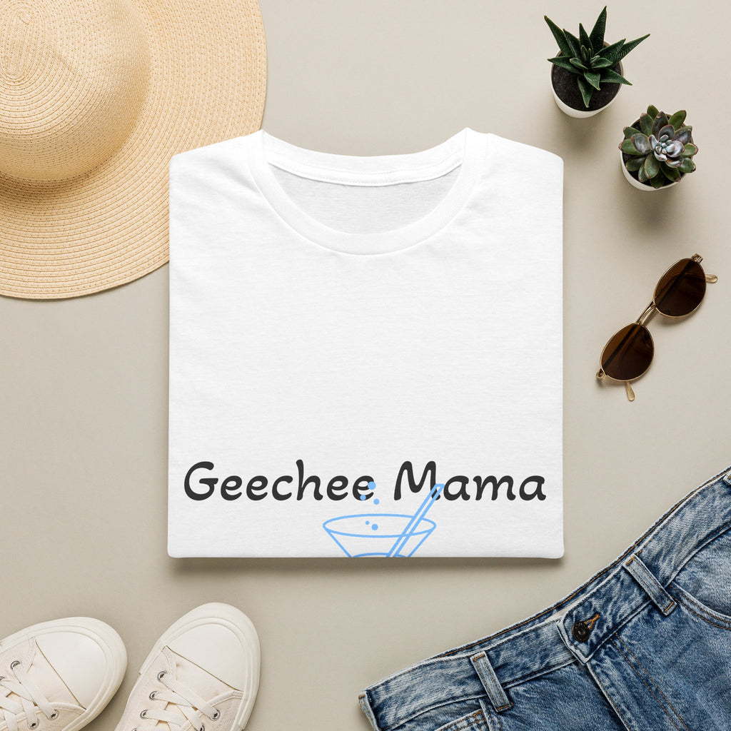 Geechee Mama T-Shirt — Coastal Mom Gullah Geechee Graphic Tee (Martini Glass Design)