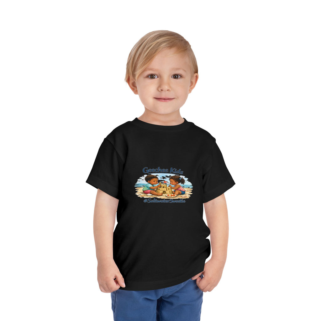 Geechee Kids "Saltwater Sweetie" Toddler Tee — Cute Beach Graphic Shirt
