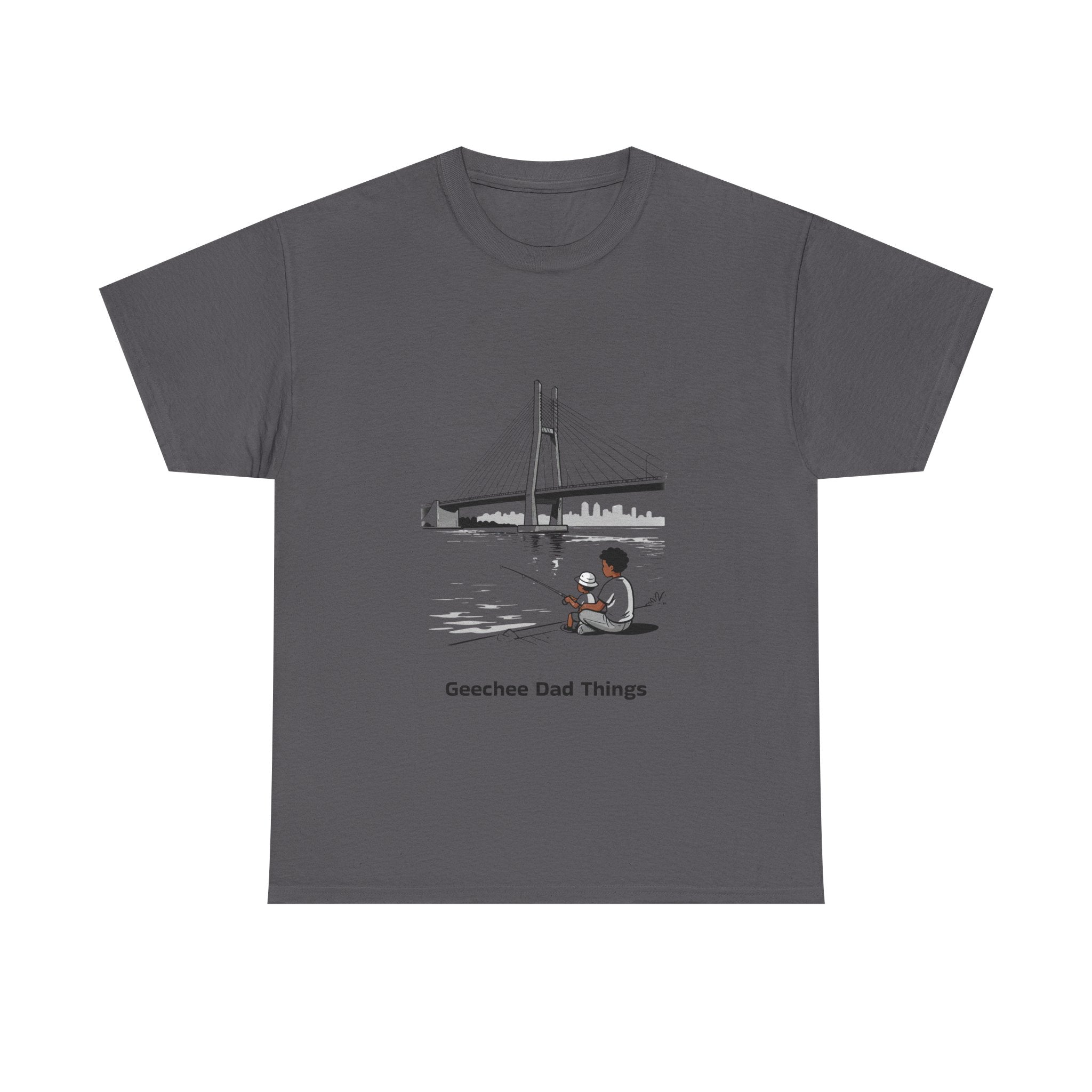 Geechee Dad Things T‑Shirt — Coastal Fishing Father Design