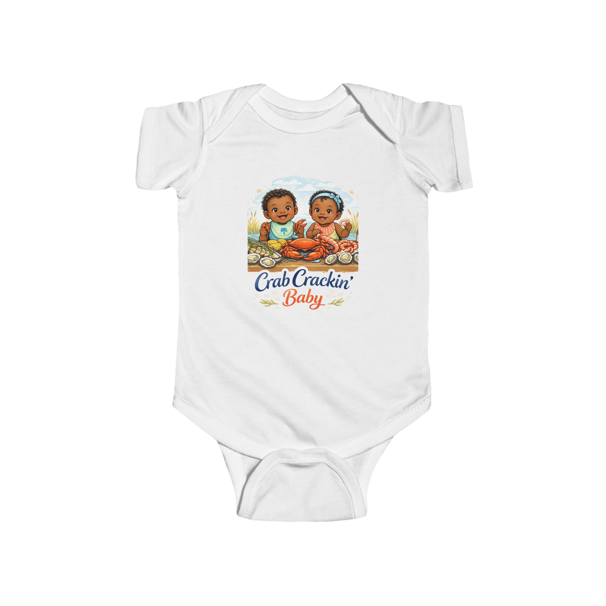 Geechee Baby "Crab Crackin Beach Baby" Infant Onesie