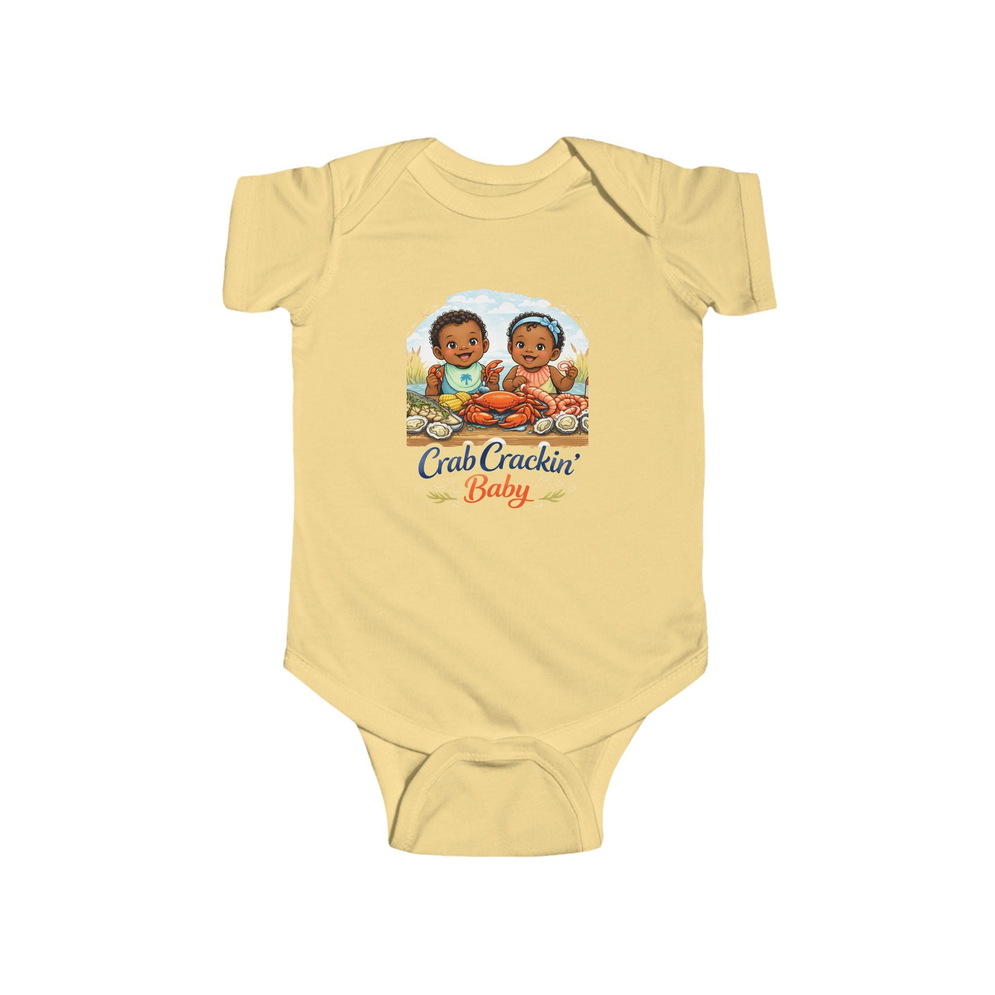 Geechee Baby "Crab Crackin Beach Baby" Infant Onesie