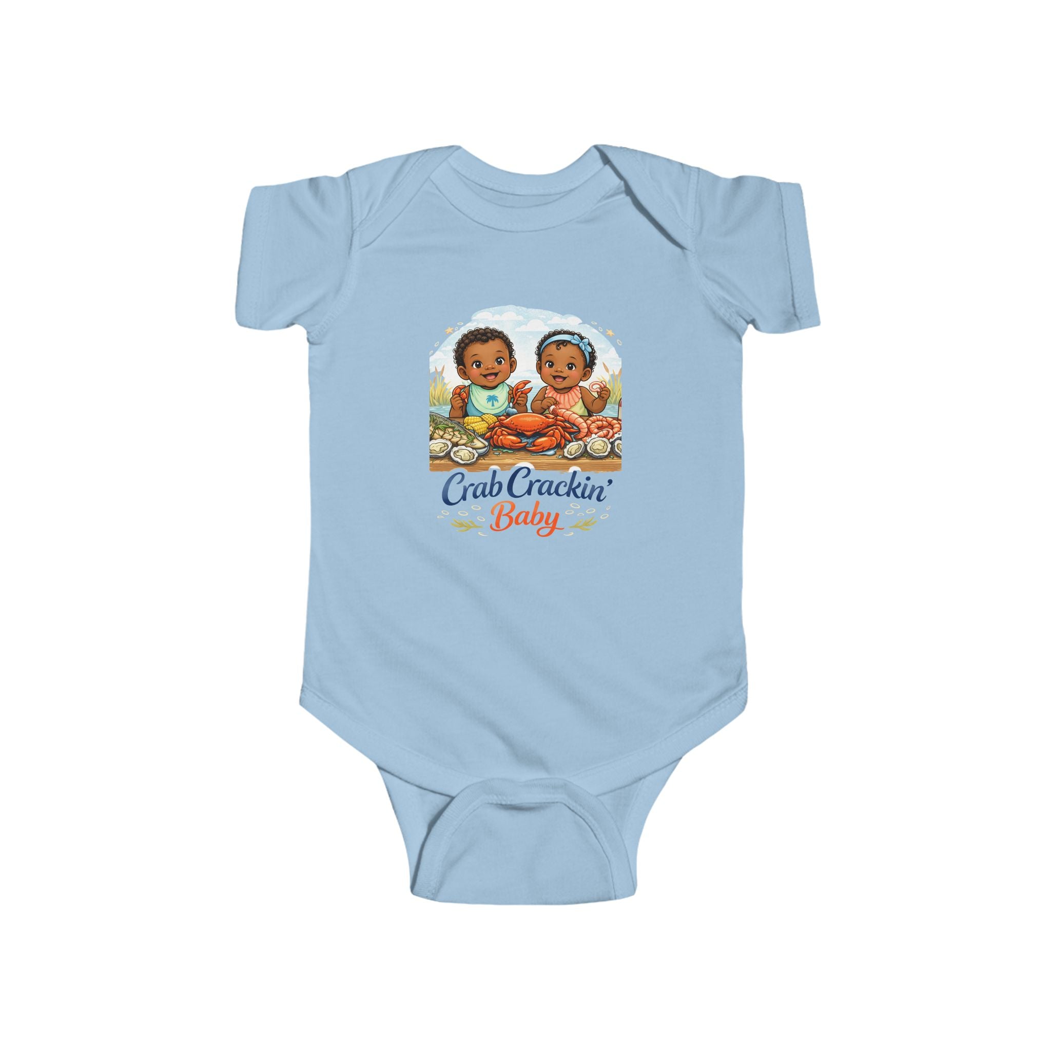 Geechee Baby "Crab Crackin Beach Baby" Infant Onesie