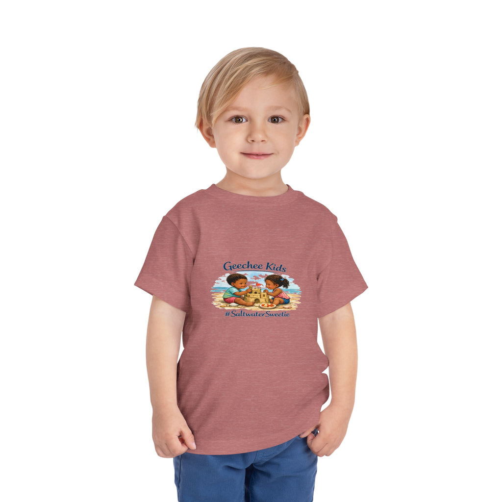 Geechee Kids "Saltwater Sweetie" Toddler Tee — Cute Beach Graphic Shirt