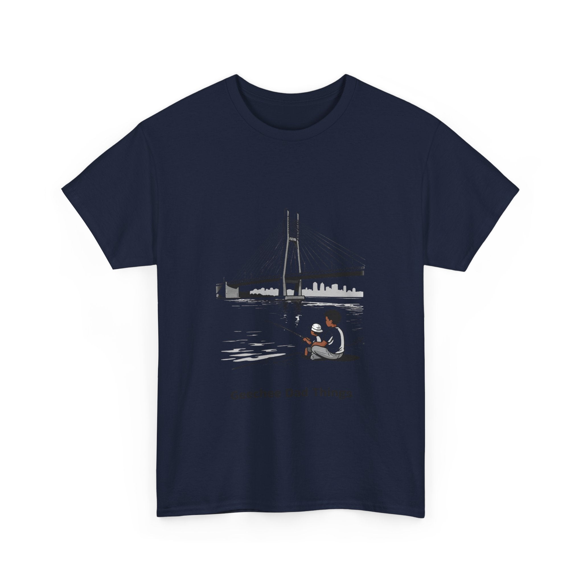 Geechee Dad Things T‑Shirt — Coastal Fishing Father Design