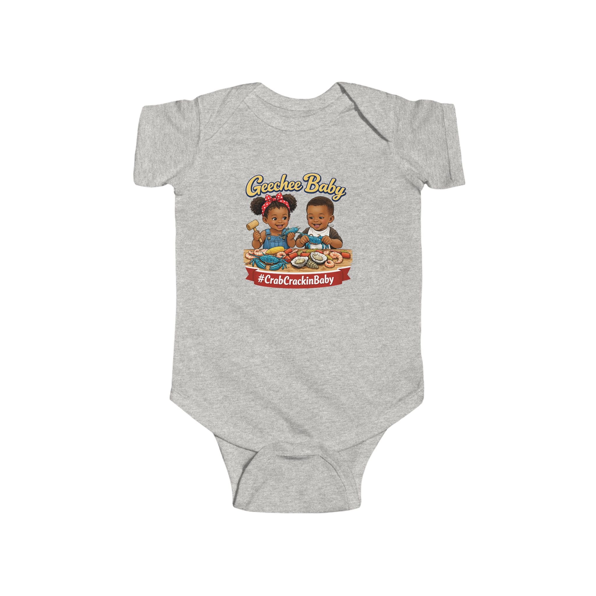 Geechee Baby "Crab Crackin Babies" Infant Onesie