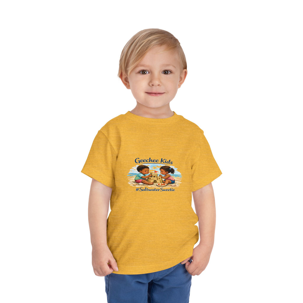 Geechee Kids "Saltwater Sweetie" Toddler Tee — Cute Beach Graphic Shirt