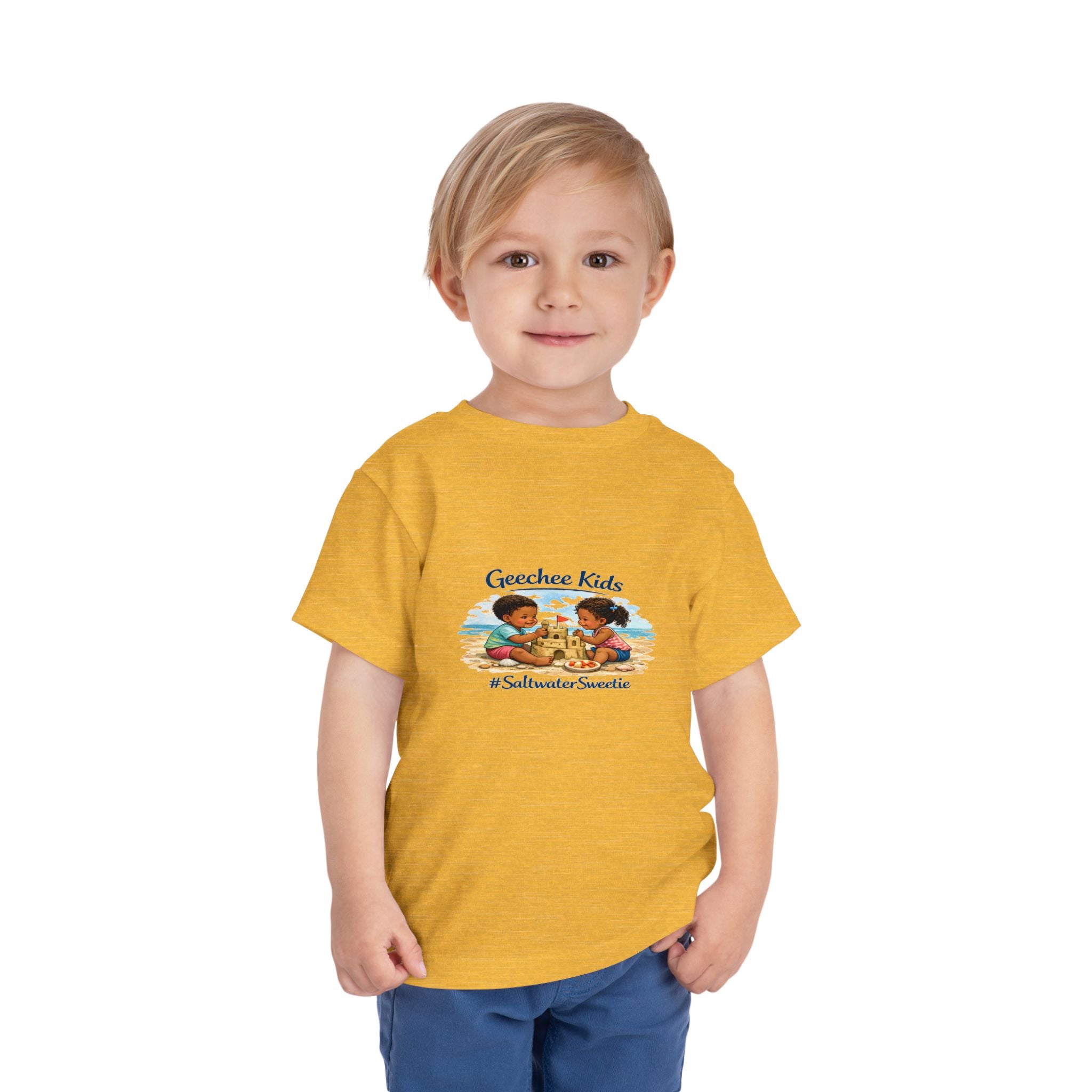 Geechee Kids "Saltwater Sweetie" Toddler Tee — Cute Beach Graphic Shirt