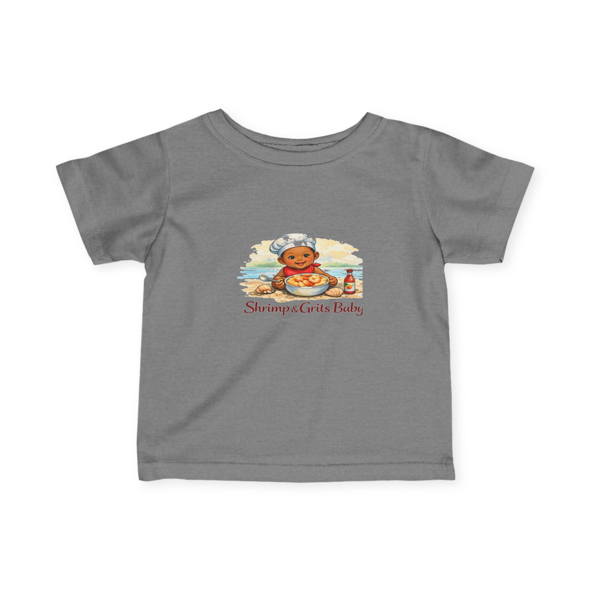 Geechee Baby "Shrimp and Grits Baby" Infant Tee